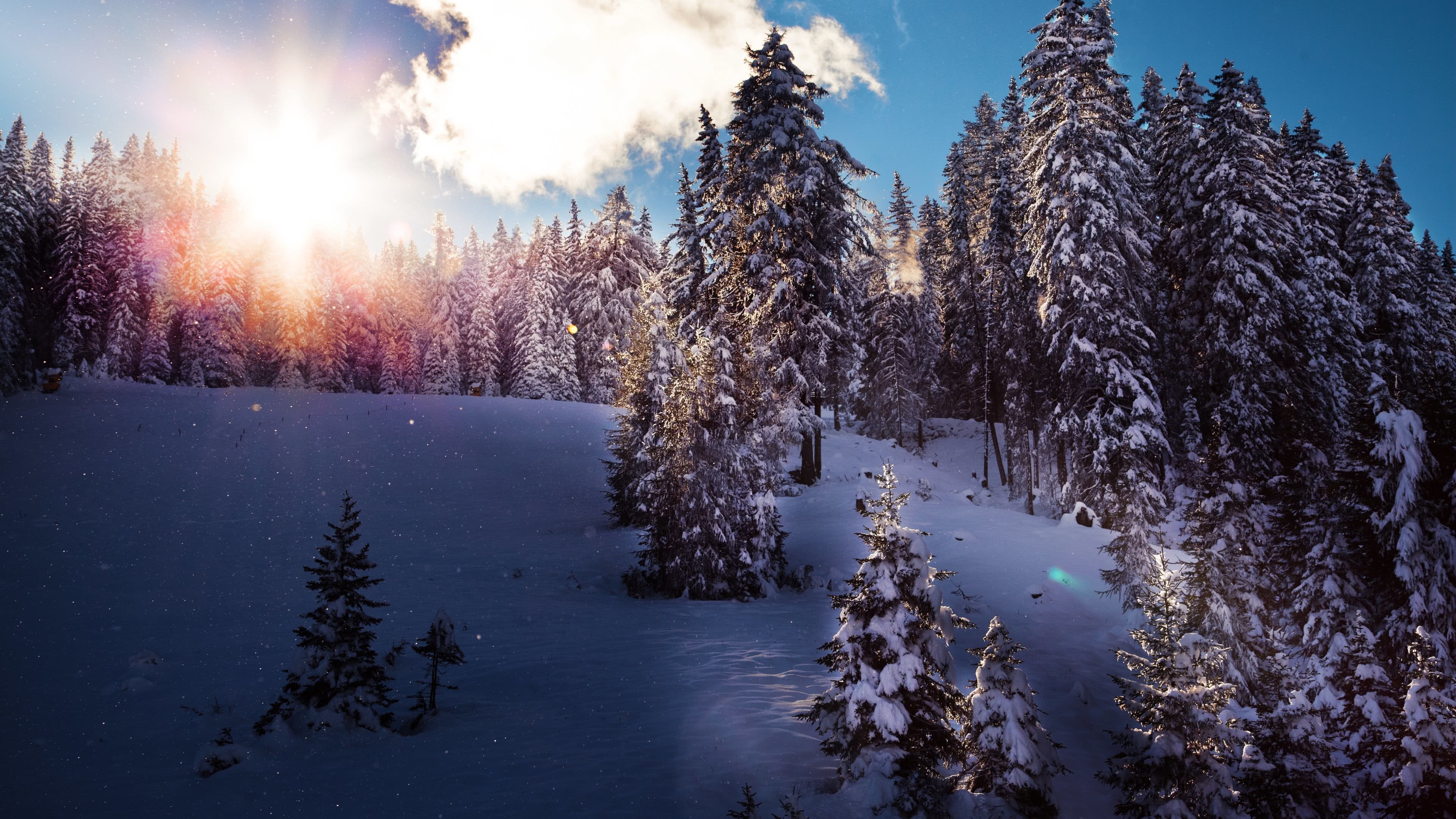 Winter in Tirol, Ski resort beauty, Snowy landscapes, Alpine paradise, 3840x2160 4K Desktop