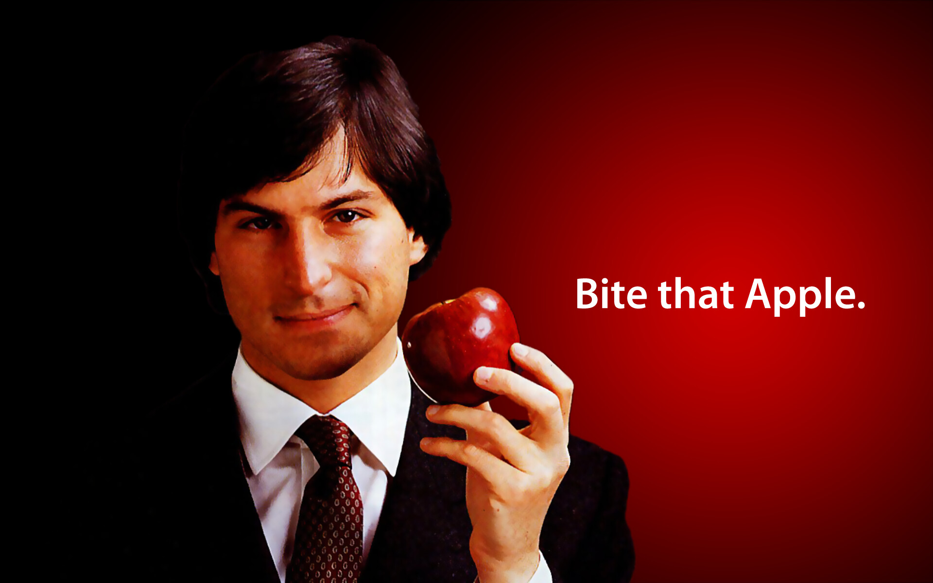 Steve Jobs, Younger days, Iconic wallpaper, Apple visionary, 1920x1200 HD Desktop