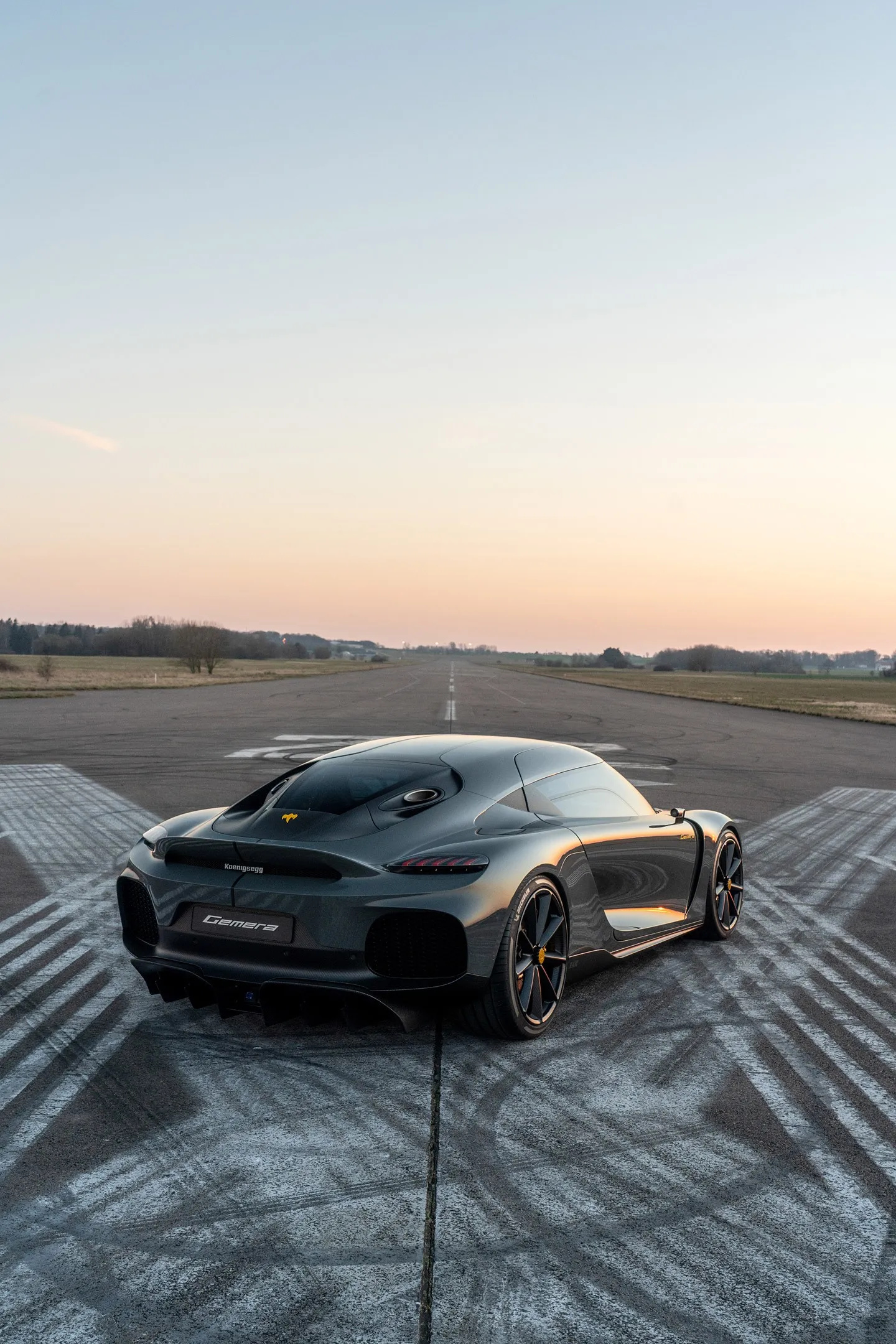 Runway, Koenigsegg Gemera Wallpaper, 1440x2160 HD Phone