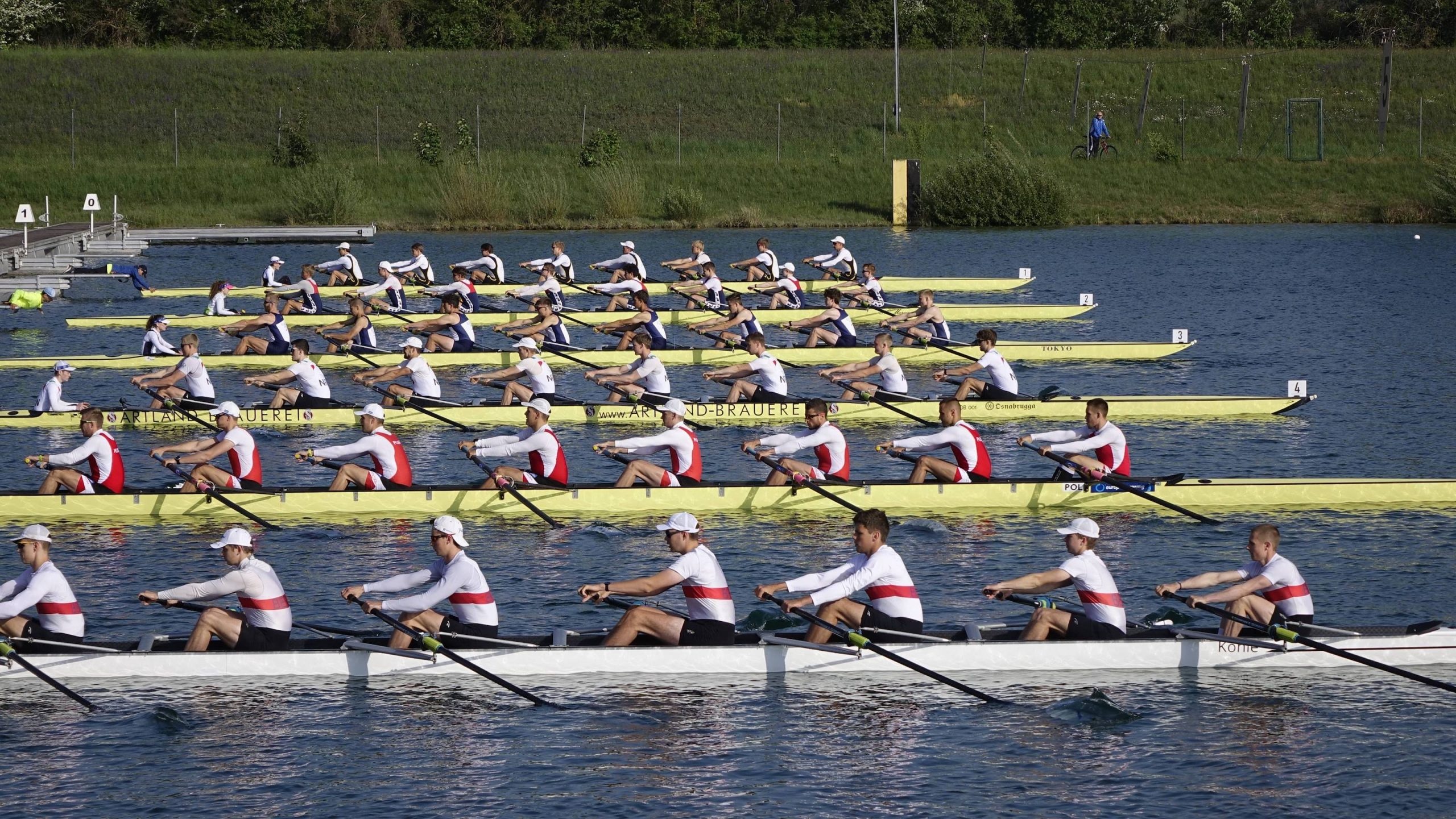 2021 European Rowing Junior Championships, Rowing Wallpaper, 2560x1450 HD Desktop