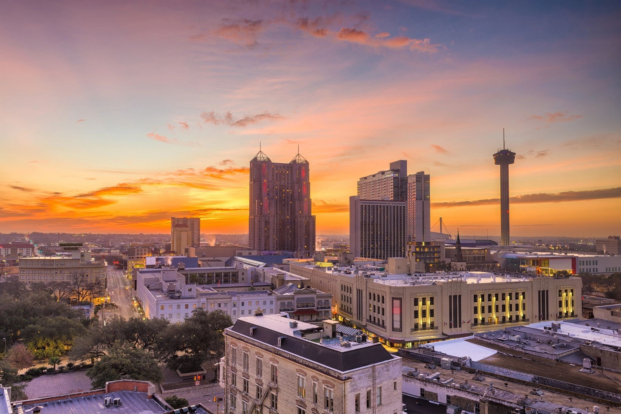 San Antonio Skyline, Travels, Downtown, Growth, 2050x1370 HD Desktop