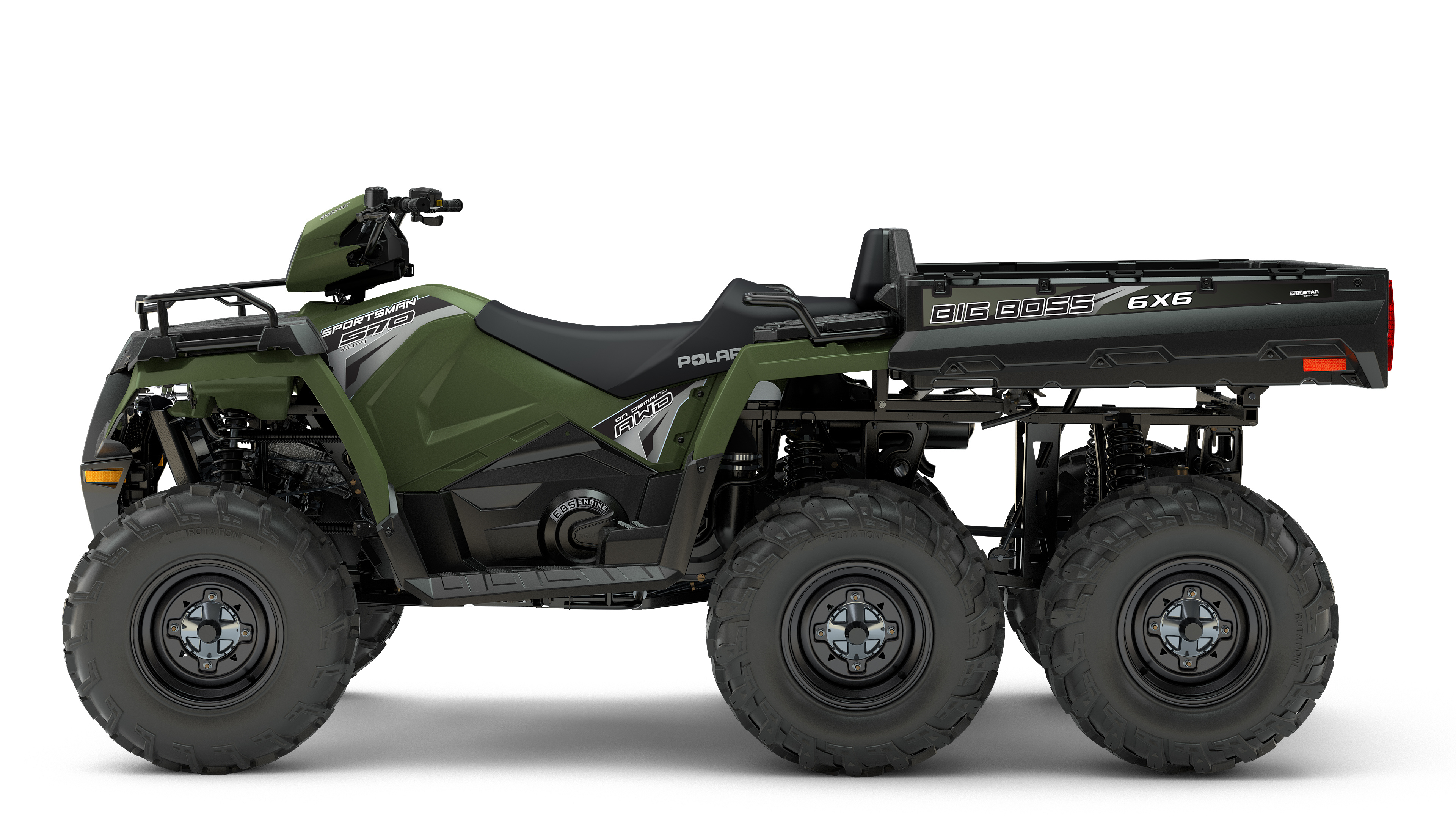 Polaris Sportsman 570 Big Boss 6x6, Auto industry, 570 cc, ATVs, 3840x2160 4K Desktop