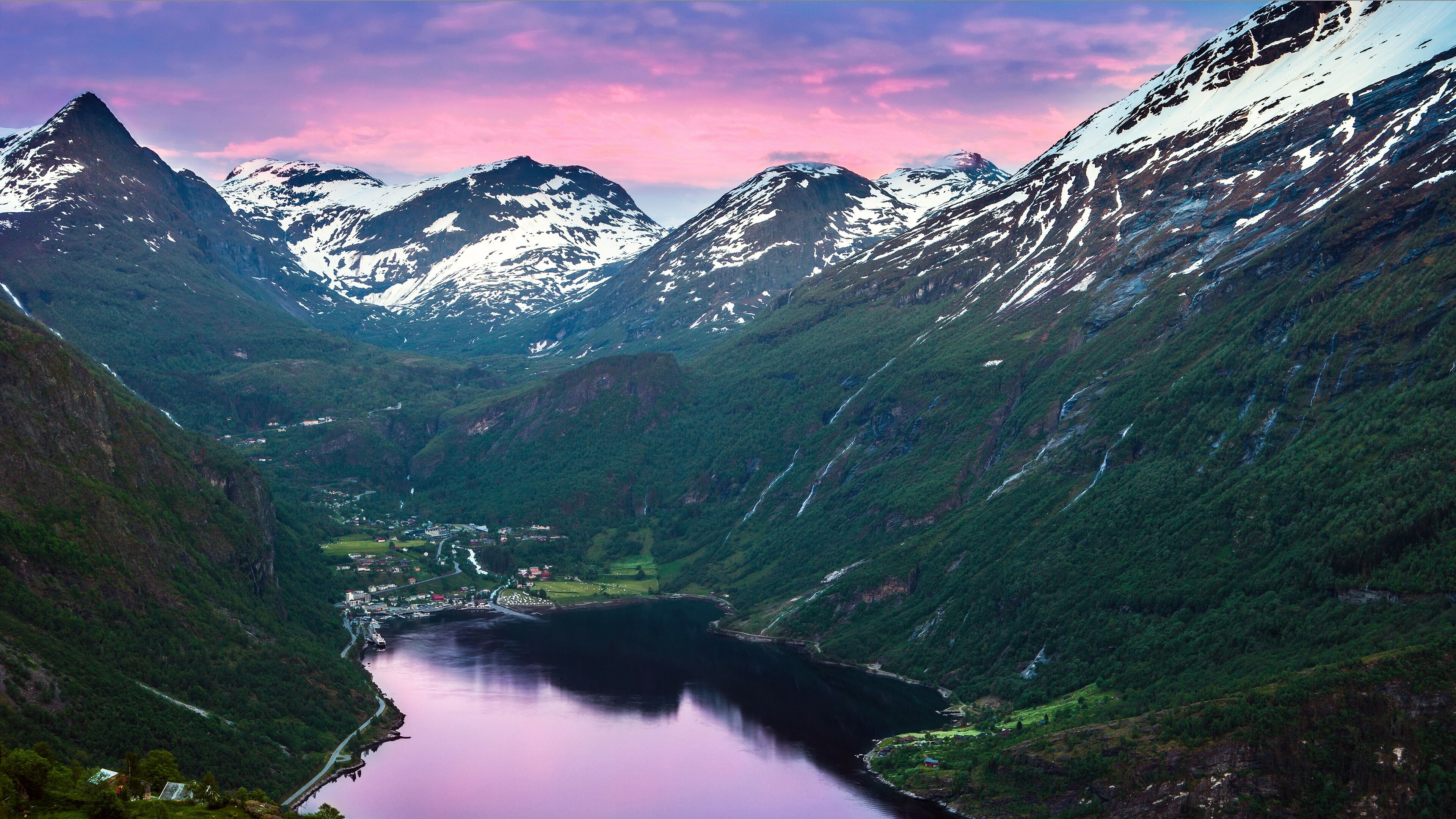 Geirangerfjord, Norway Wallpaper, 3840x2160 4K Desktop