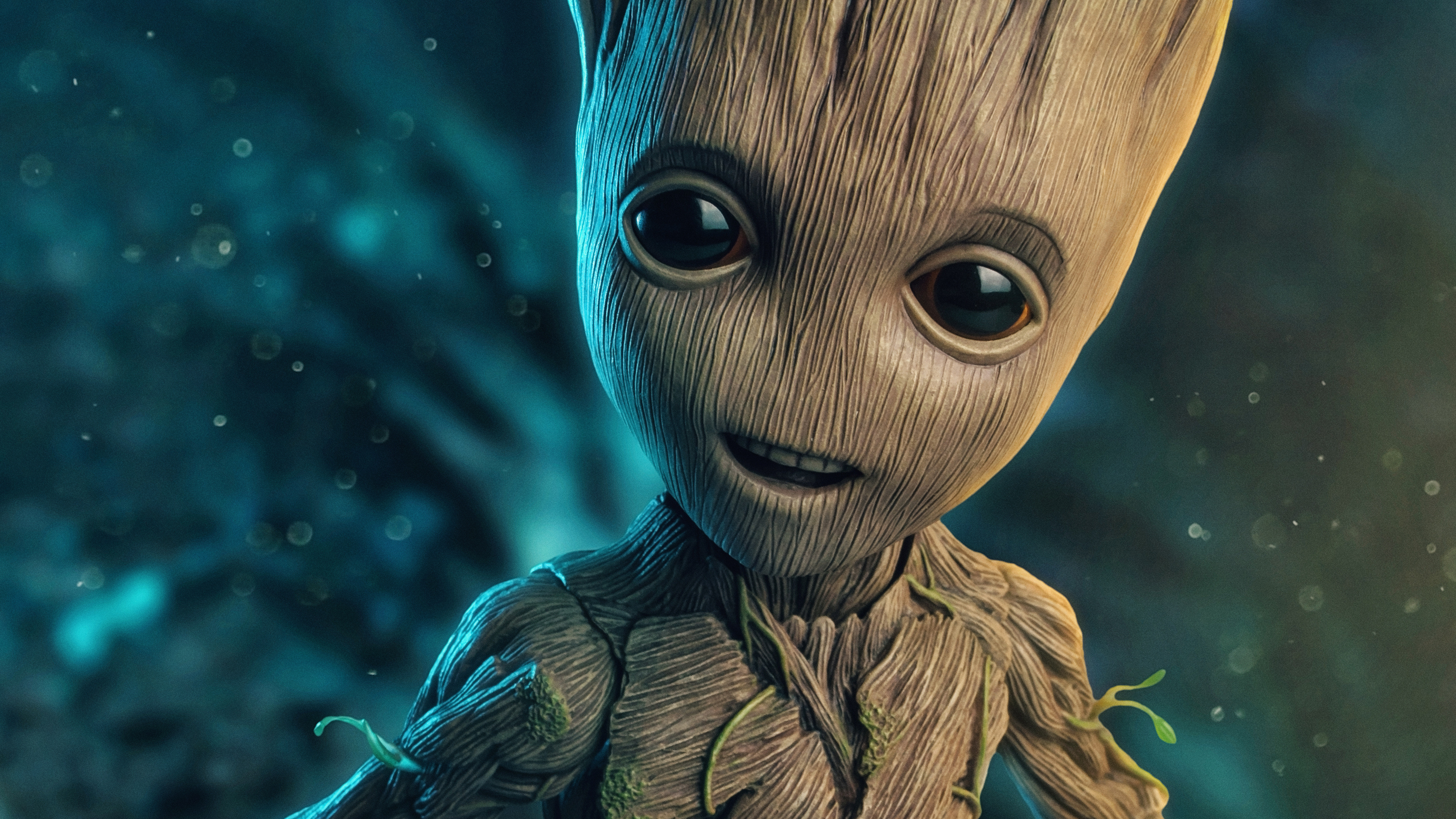 Baby Groot in 1080p, 2018 movie wallpaper, High-resolution images, Marvel superhero, 3410x1920 HD Desktop