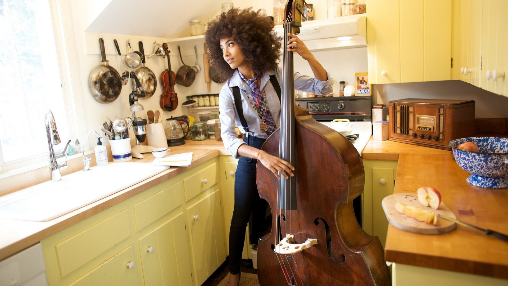 Esperanza Spalding, Music, Fanart, 1920x1080 Full HD Desktop