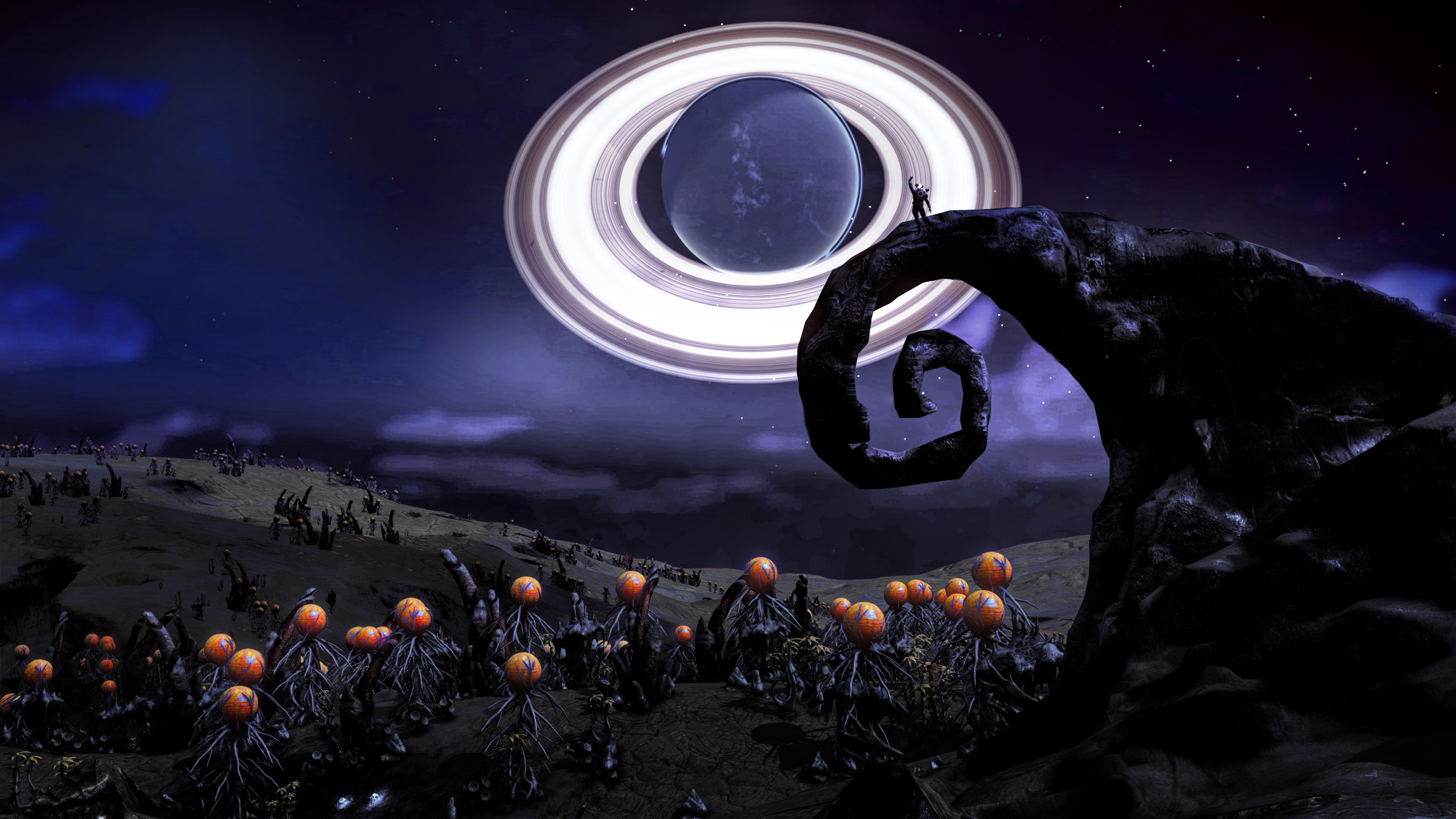 The Nightmare Before Christmas tribute, No Man’s Sky (Game) Wallpaper, 3840x2160 4K Desktop