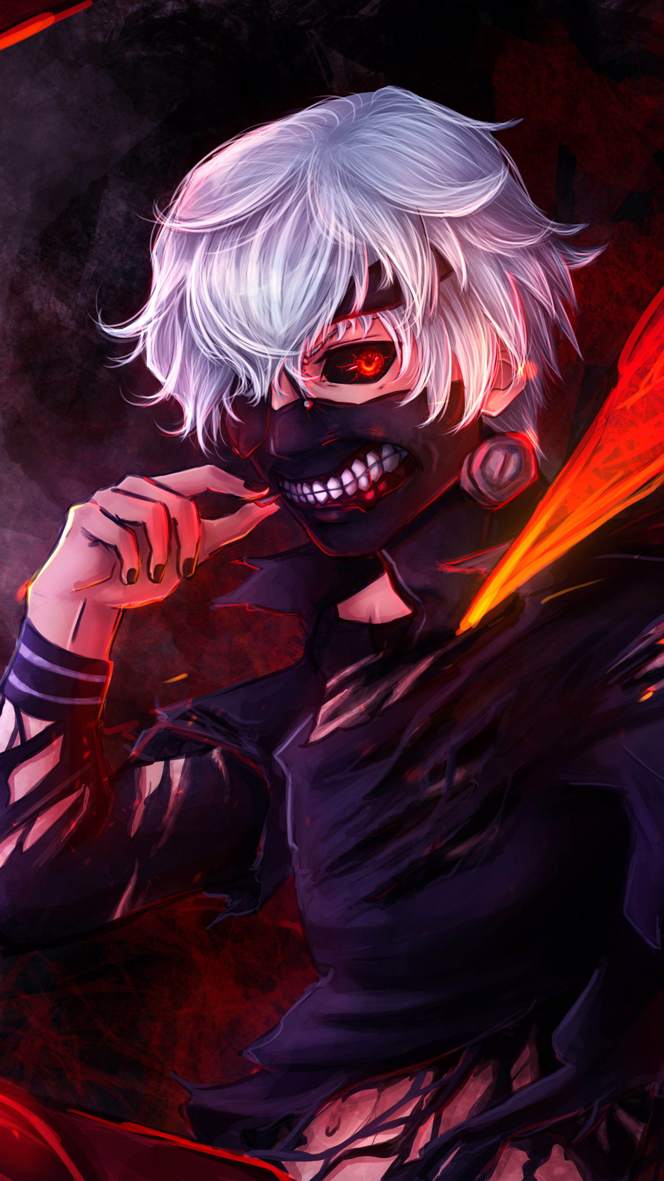 Tokyo Ghoul, Ken Kaneki, Sony Xperia X, HD wallpapers, 2160x3840 4K Phone