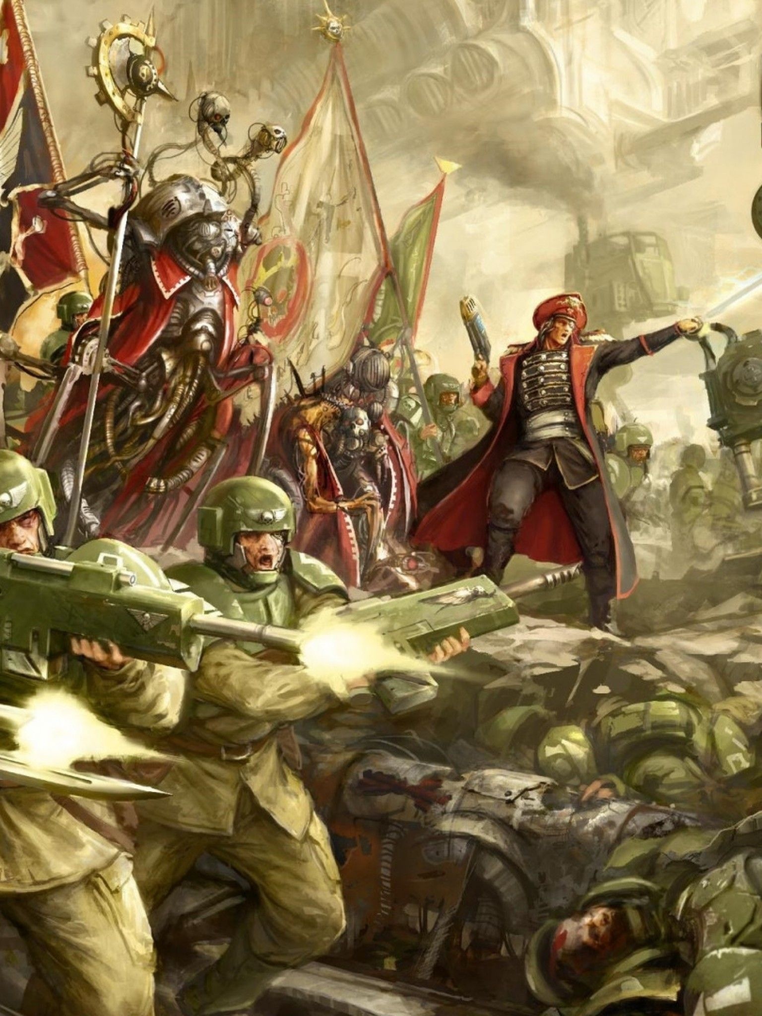 Artwork, Imperial Guard (Warhammer) Wallpaper, 1540x2050 HD Phone