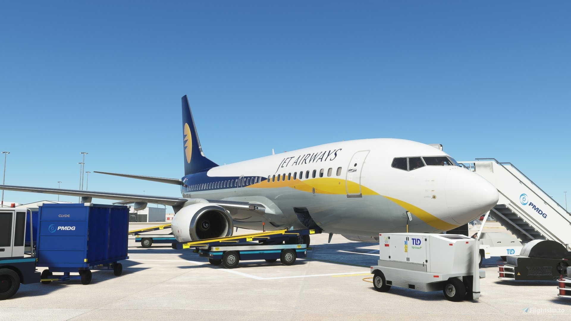 Jet Airways, flight simulator, Boeing 737, India, 1920x1080 Full HD Desktop