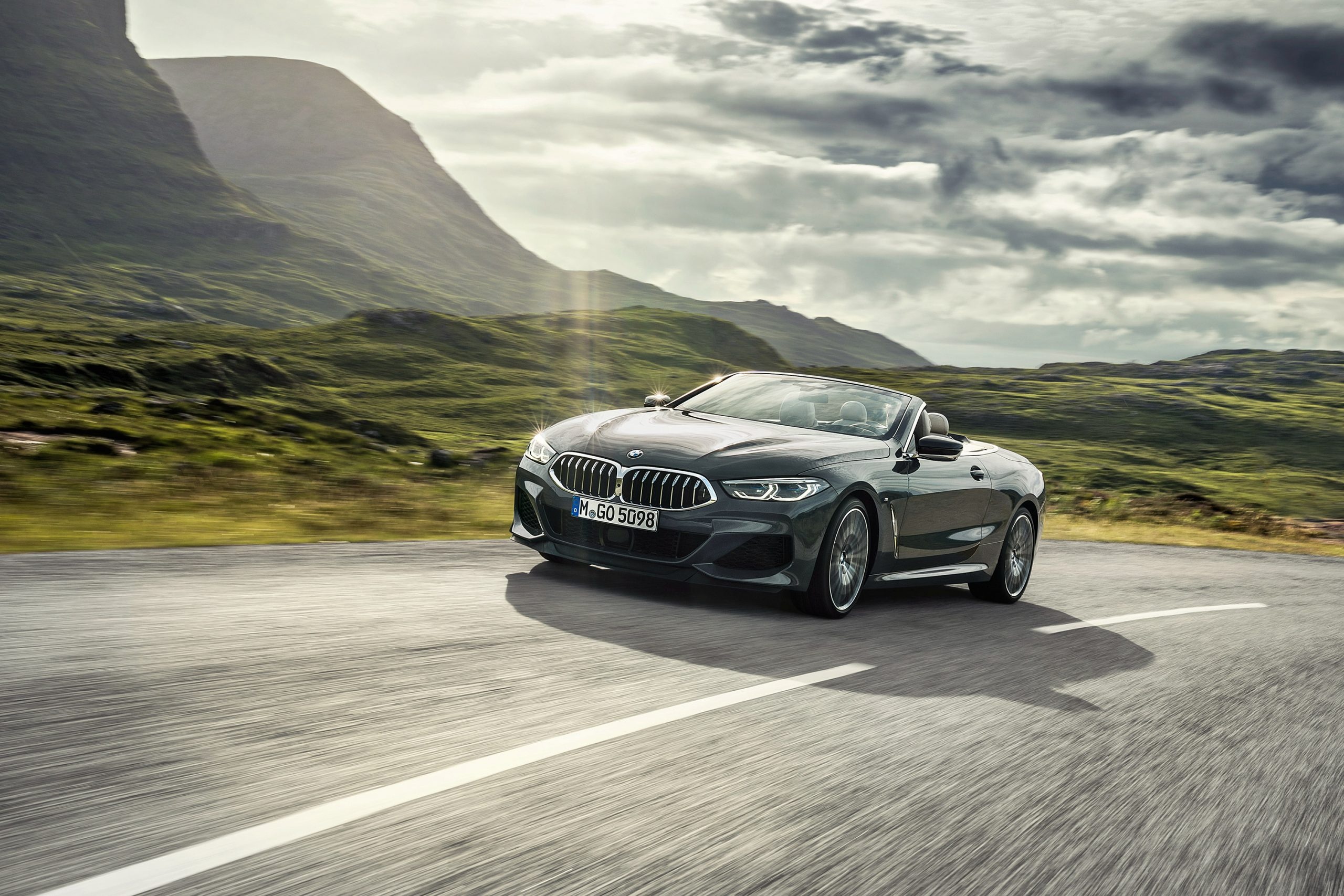 BMW 8 Series, Convertible elegance, Luxury auto, Sleek design, 2560x1710 HD Desktop