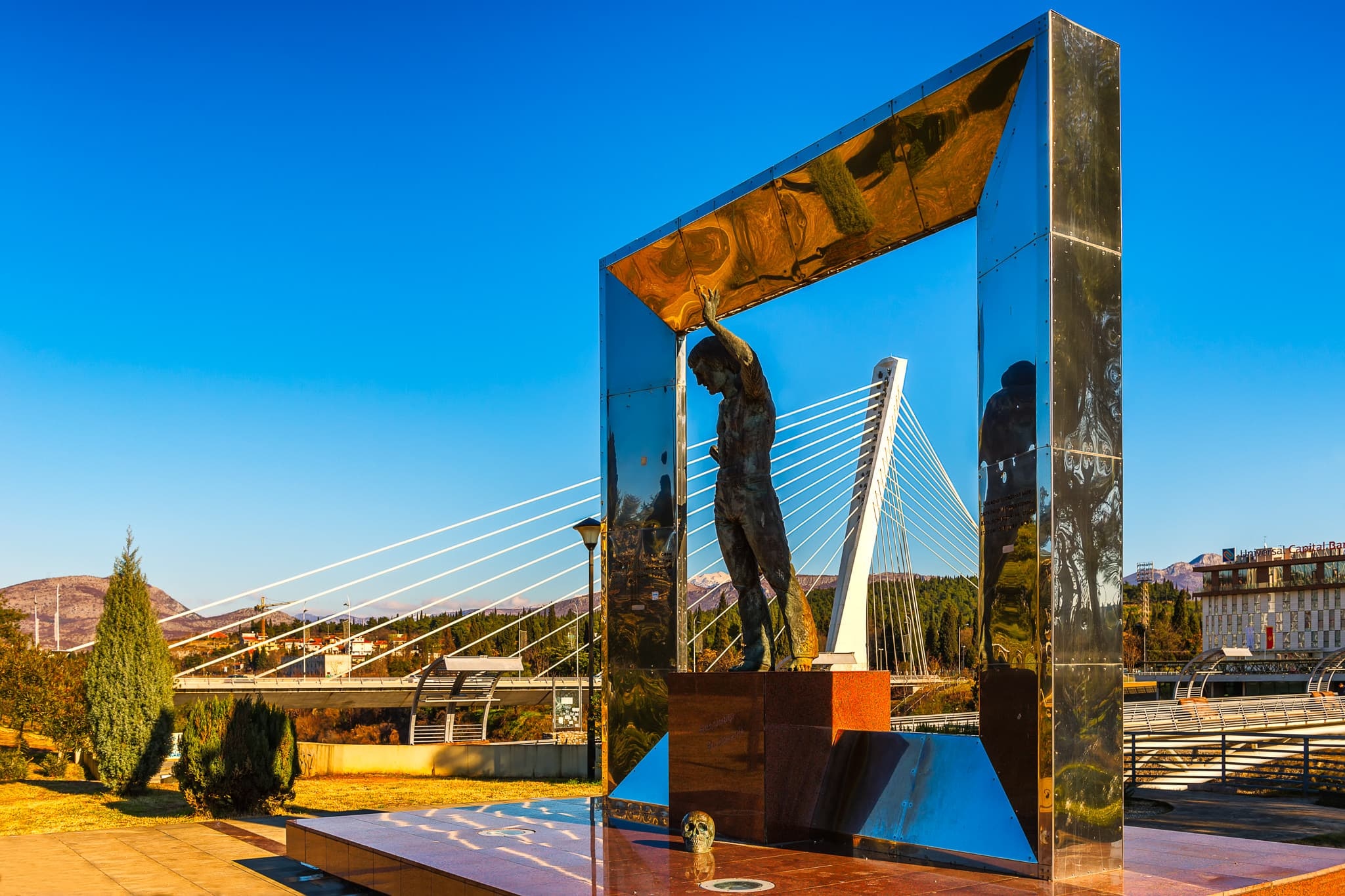 Podgorica, Montenegro, Vladimir Vysotsky monument, Nico Trinkhaus photography, 2050x1370 HD Desktop