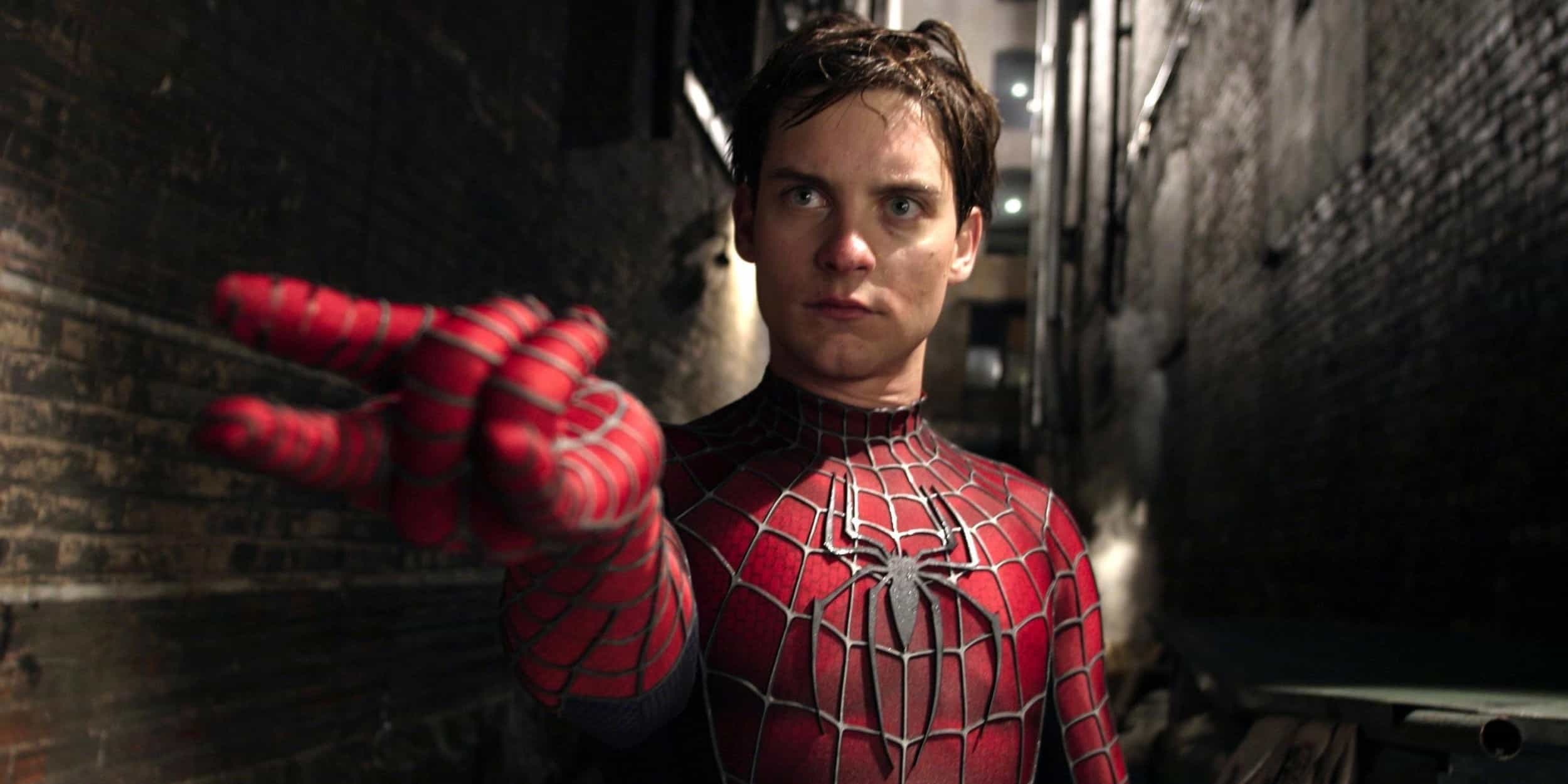 Spider-Man's 20th anniversary, Sam Raimi's milestone, Celebrating an iconic film, 2500x1250 Dual Screen Desktop