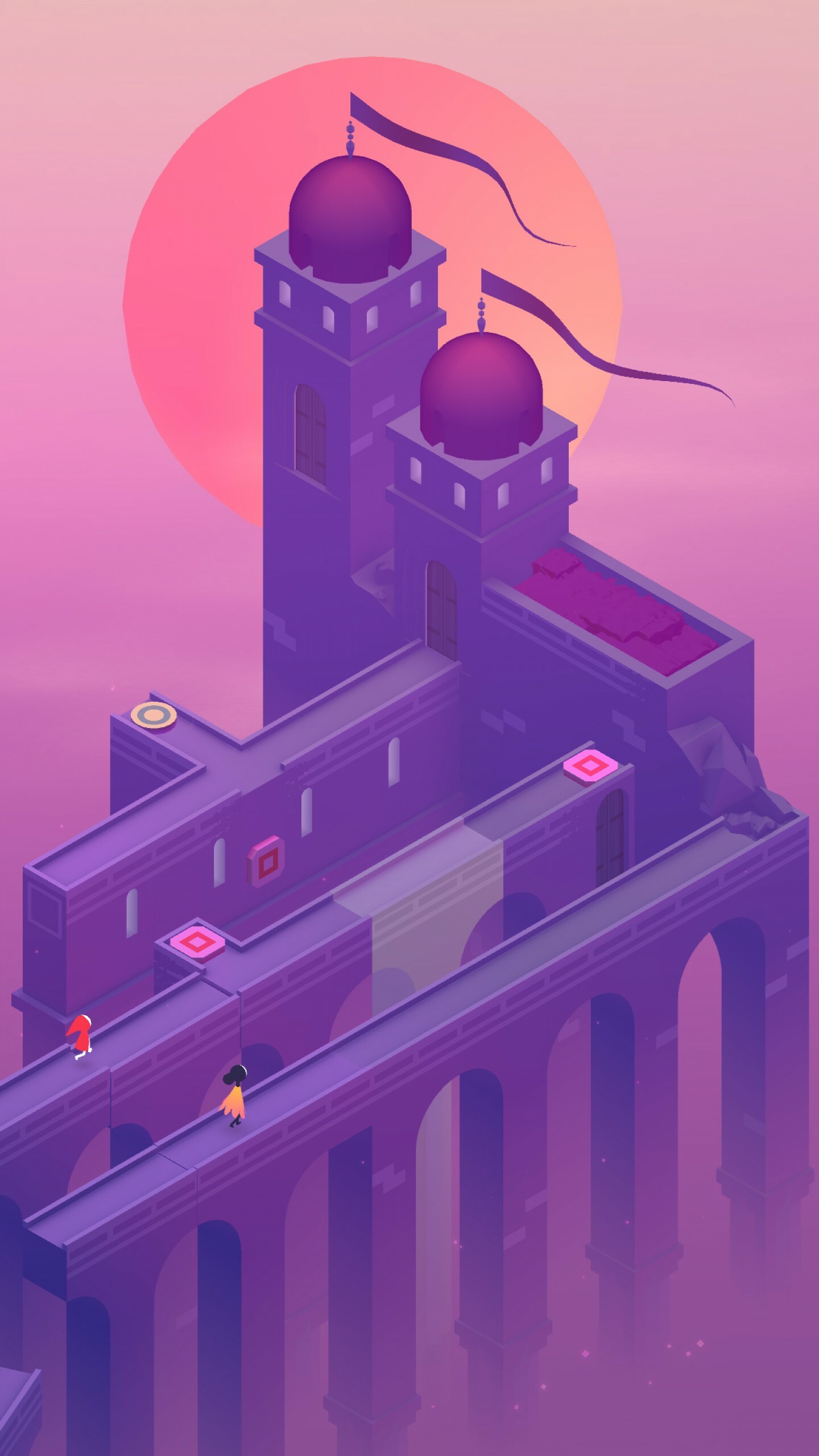 Monument Valley 2 4K screenshot, Immersive gaming experience, Captivating visuals, Artistic vision, 1440x2560 HD Phone