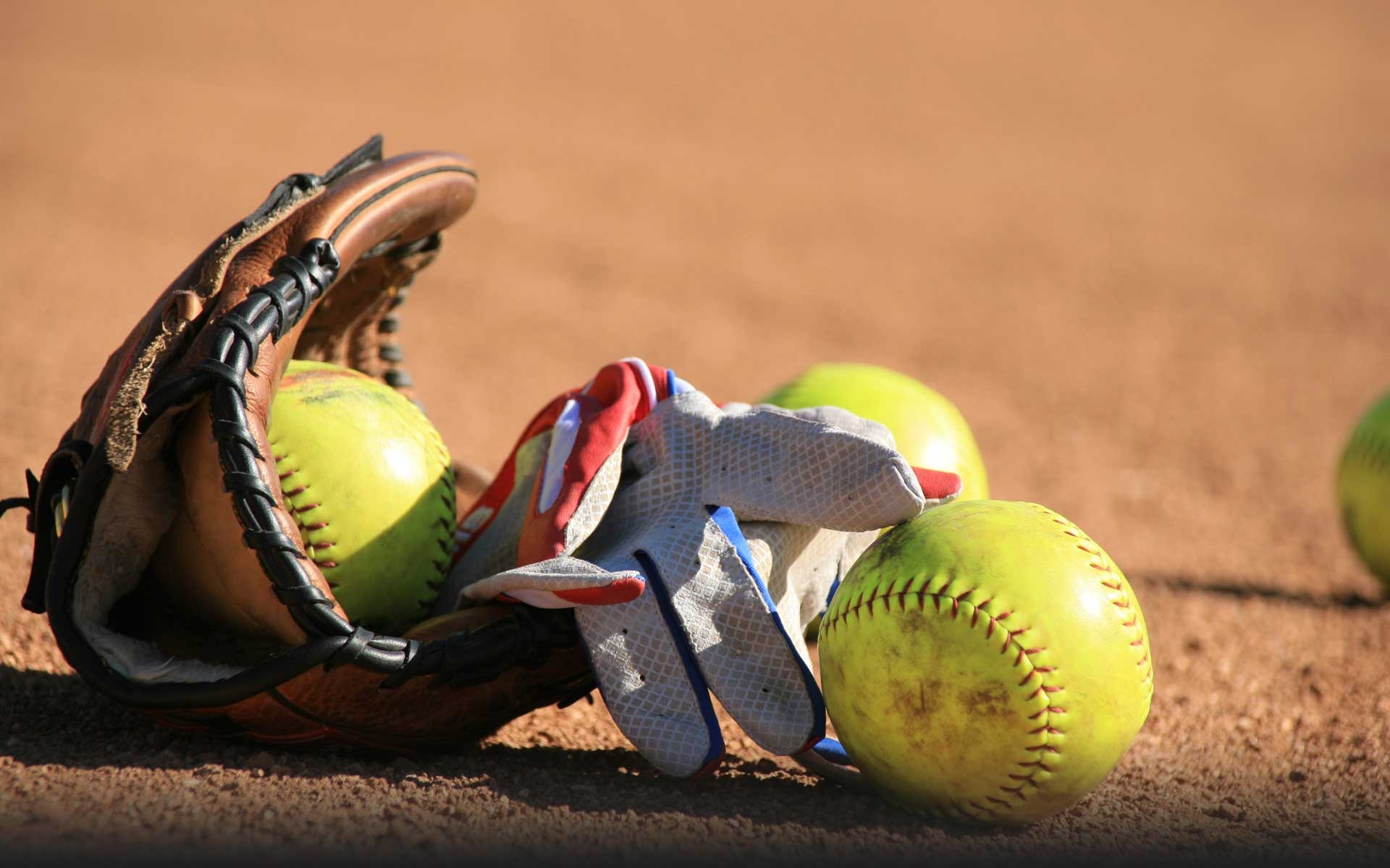 Softball HD desktop, High-intensity sport, Powerful swing, Victory celebration, 1920x1200 HD Desktop