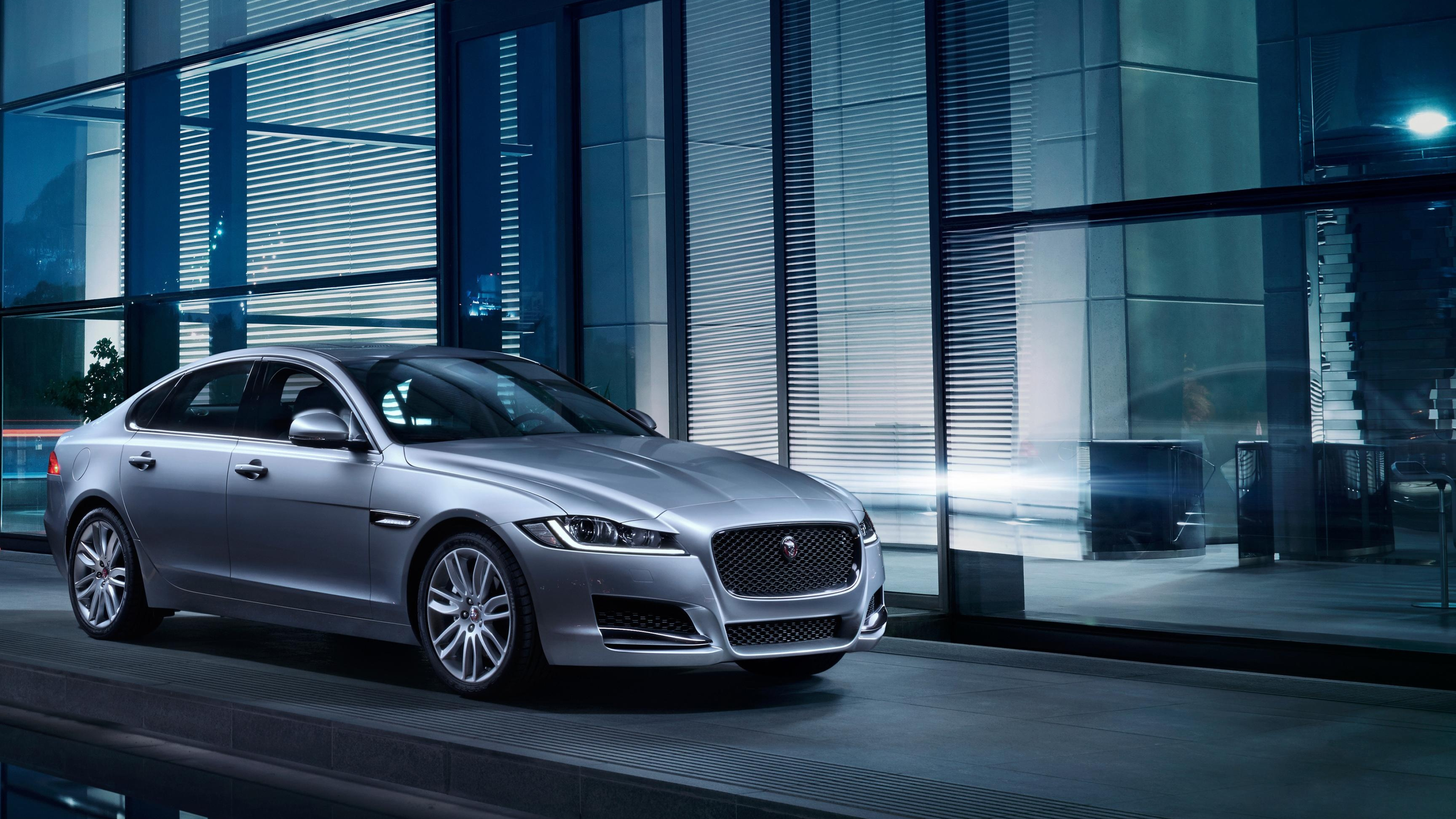 Jaguar XF, High-resolution wallpapers, Automotive elegance, Style and sophistication, 3840x2160 4K Desktop