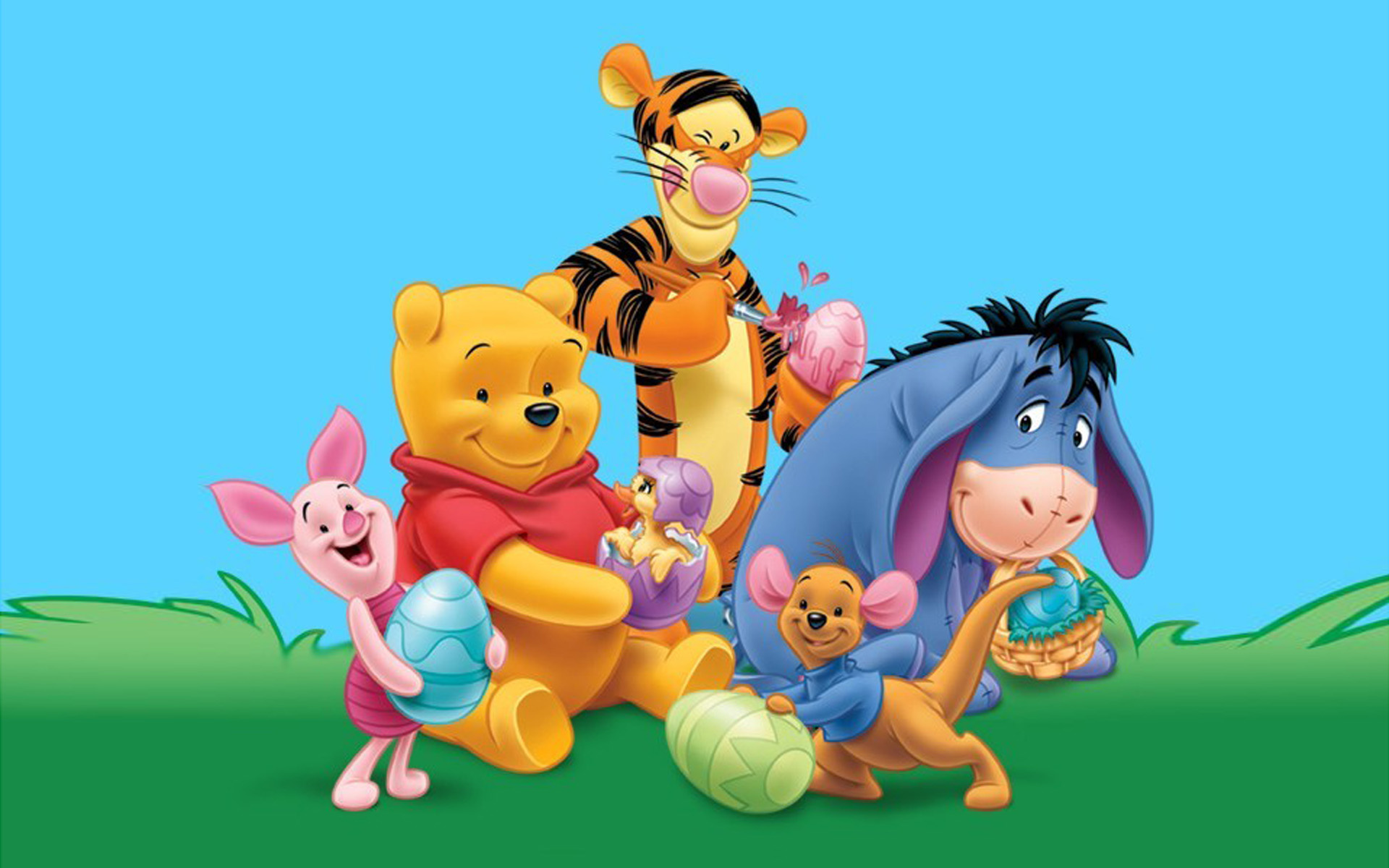 Winnie the Pooh, Tigger, Kangaroo, Roo wallpapers, 1920x1200 HD Desktop