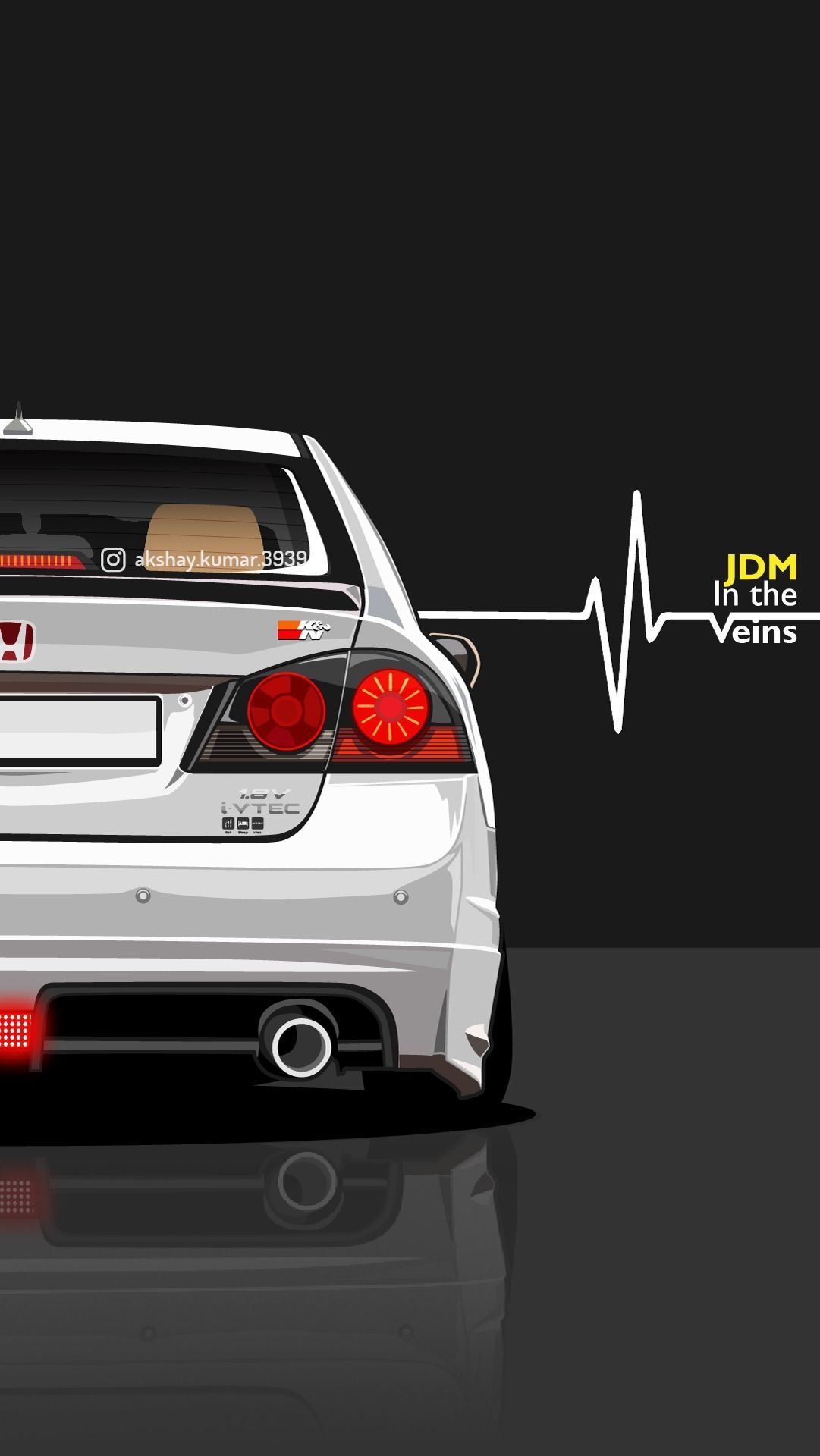 Honda, Indian car wallpaper, JDM inspiration, Sleek Honda Civic, 1090x1920 HD Phone