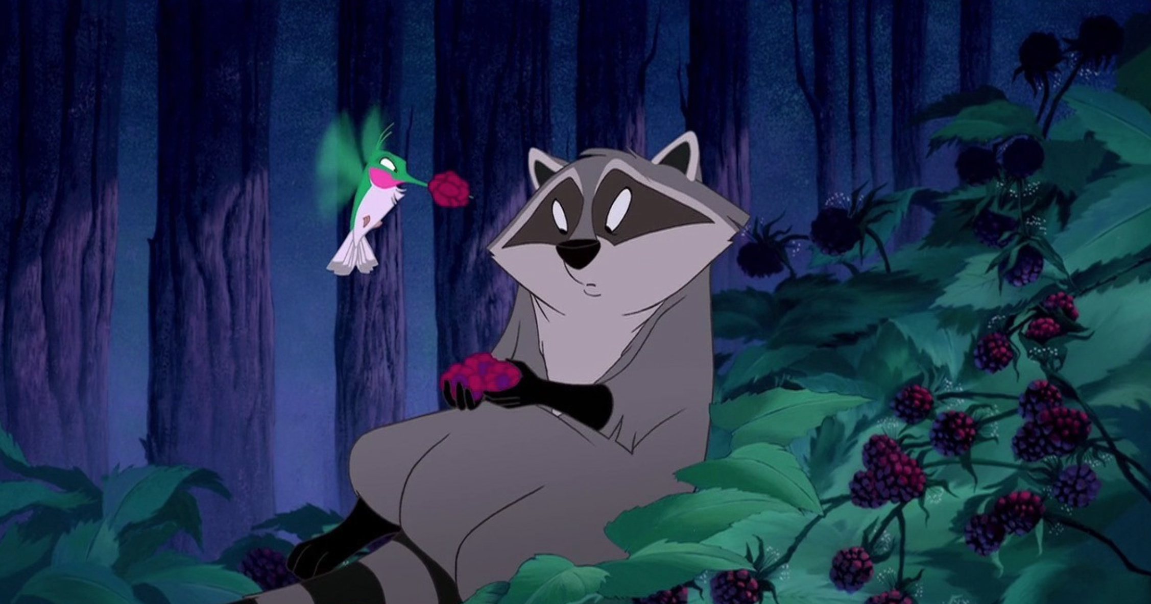 Meeko and Flit, Pocahontas (1995) Wallpaper, 2260x1190 HD Desktop