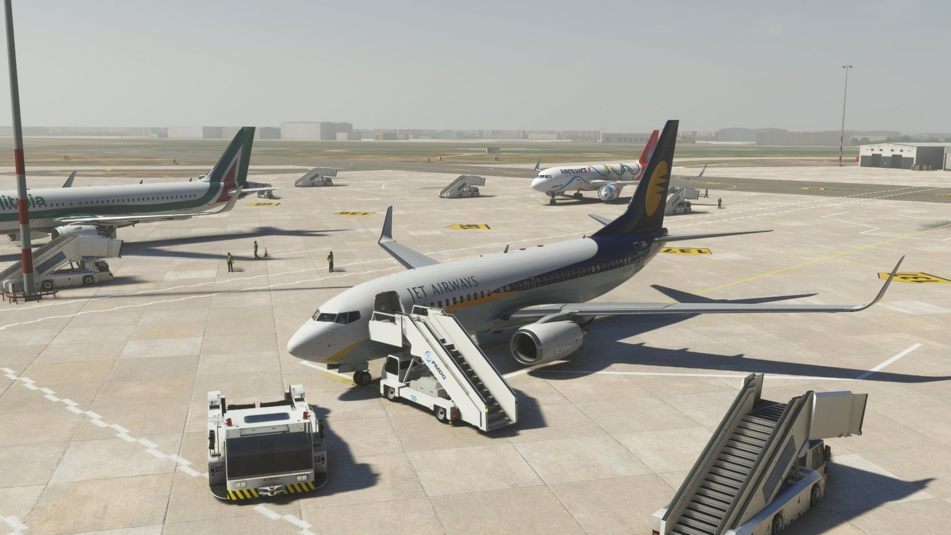 Jet Airways, PMDG 737-700, Jet Airways India, Microsoft Flight Simulator, 1920x1080 Full HD Desktop