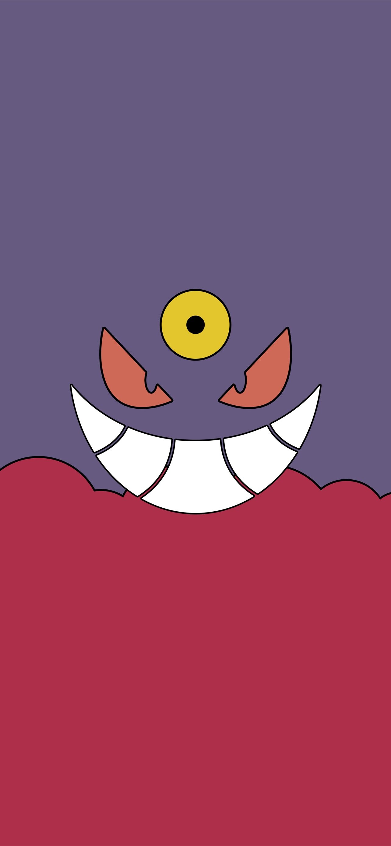 Gengar, HD iPhone wallpaper, Menacing aura, Inky blackness, 1290x2780 HD Phone