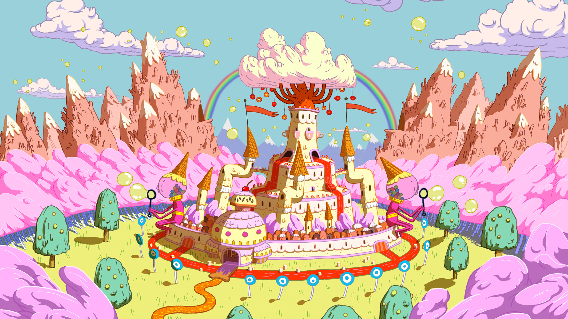 Candy Kingdom, Adventure Time Wallpaper, 1920x1080 Full HD Desktop