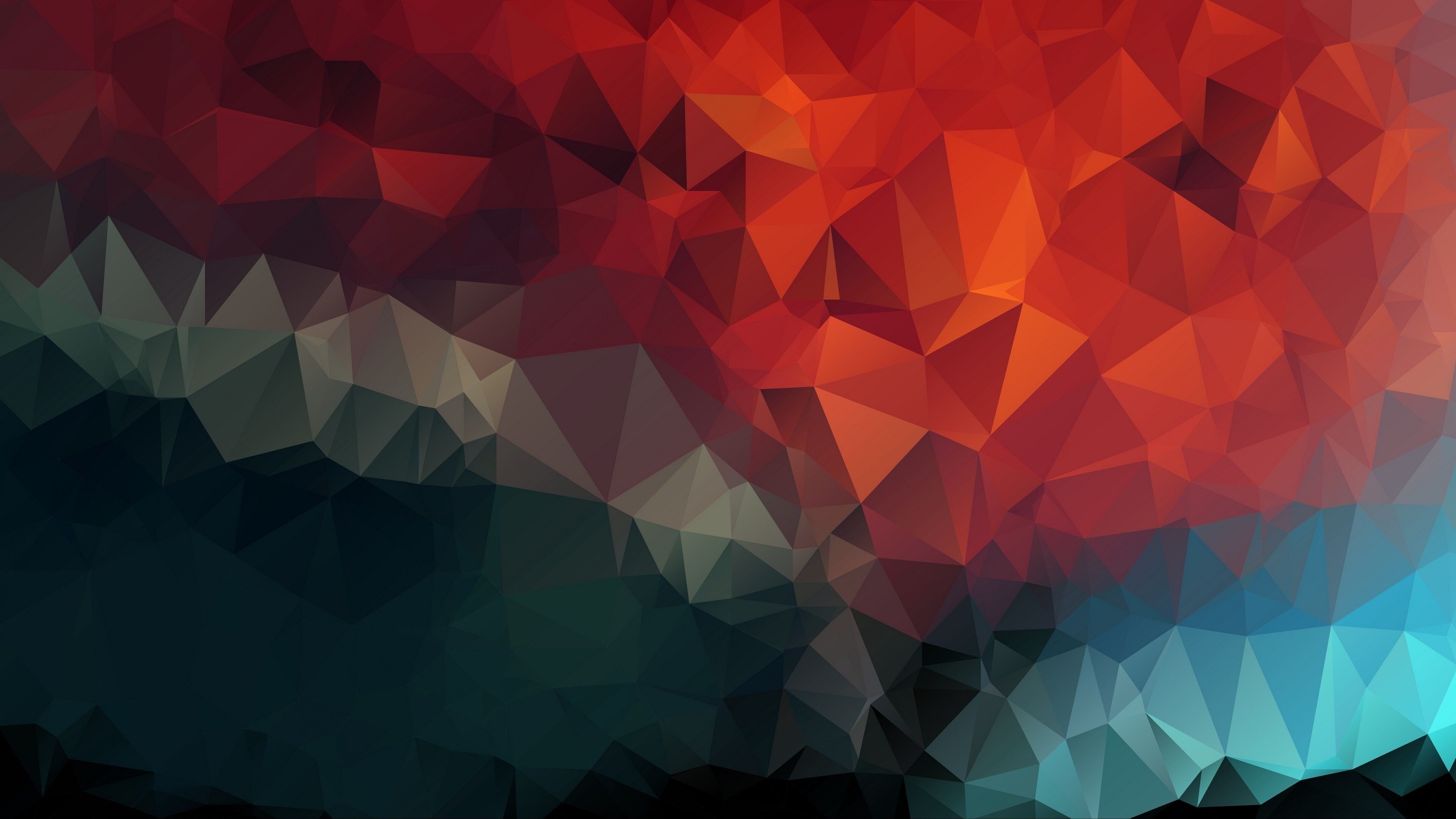 Low poly, Geometric Abstract Wallpaper, 3840x2160 4K Desktop