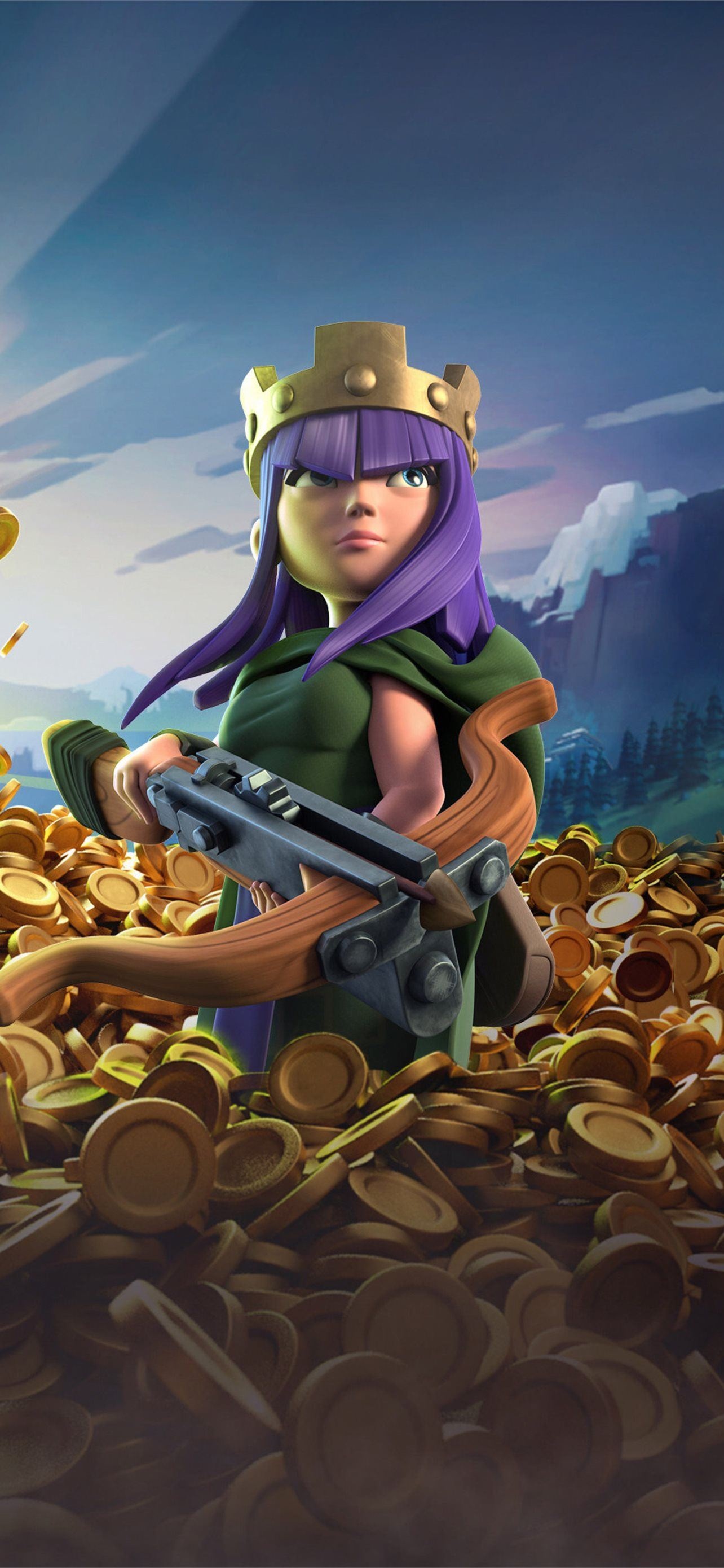 Archer Queen, Clash of Clans Wallpaper, 1290x2780 HD Phone