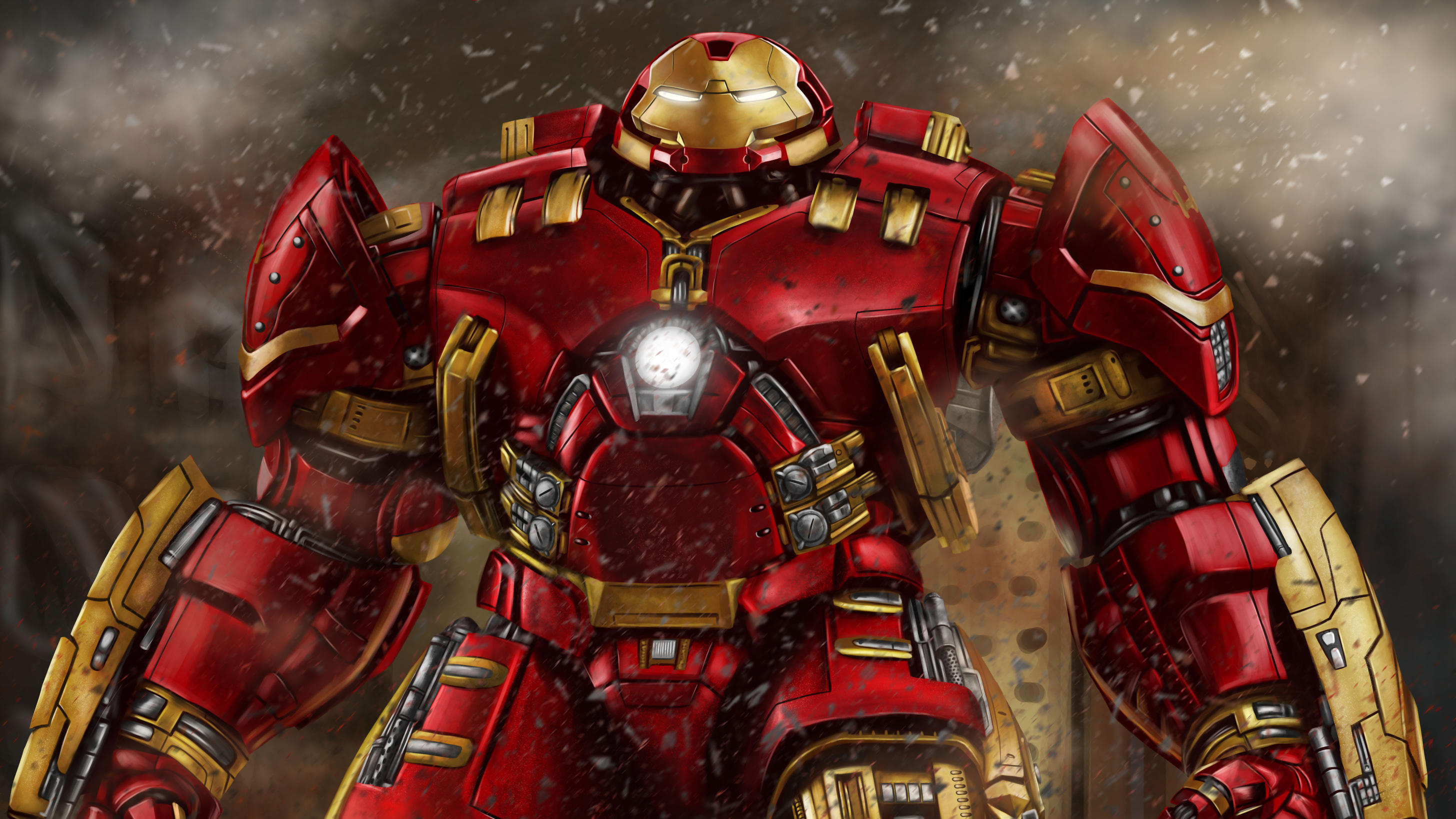 Hulkbuster illustration, Superhero artworks, HD superheroes, Comic book art, 2920x1640 HD Desktop