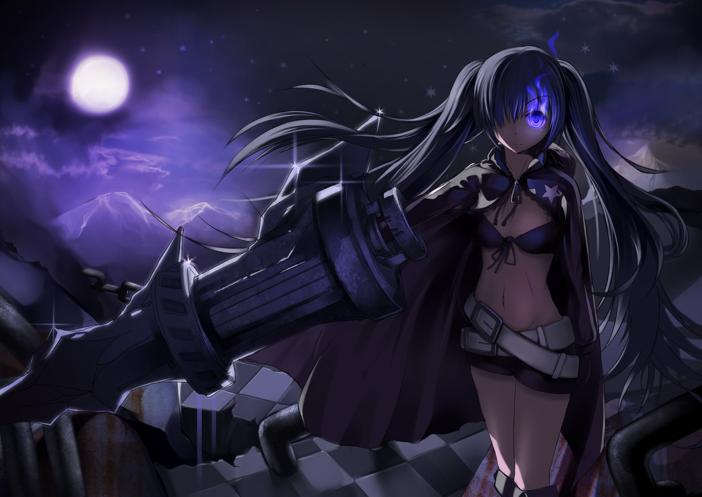 Black Rock Shooter, Insanely cool wallpaper, Iconic character, Intense battles, 2270x1600 HD Desktop