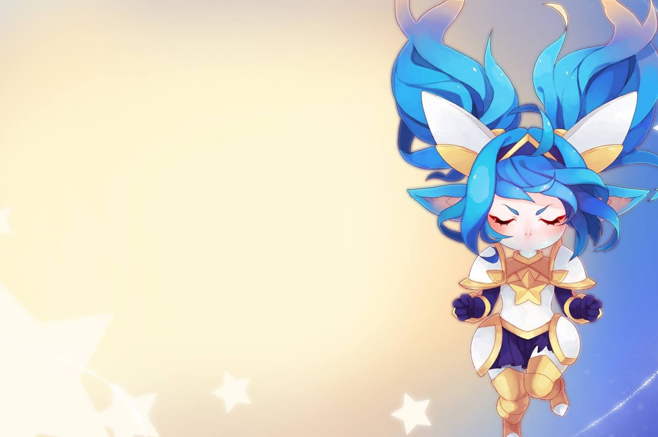 League of Legends, Chibi, Jinx, Armored stars wallpaper, 2560x1700 HD Desktop