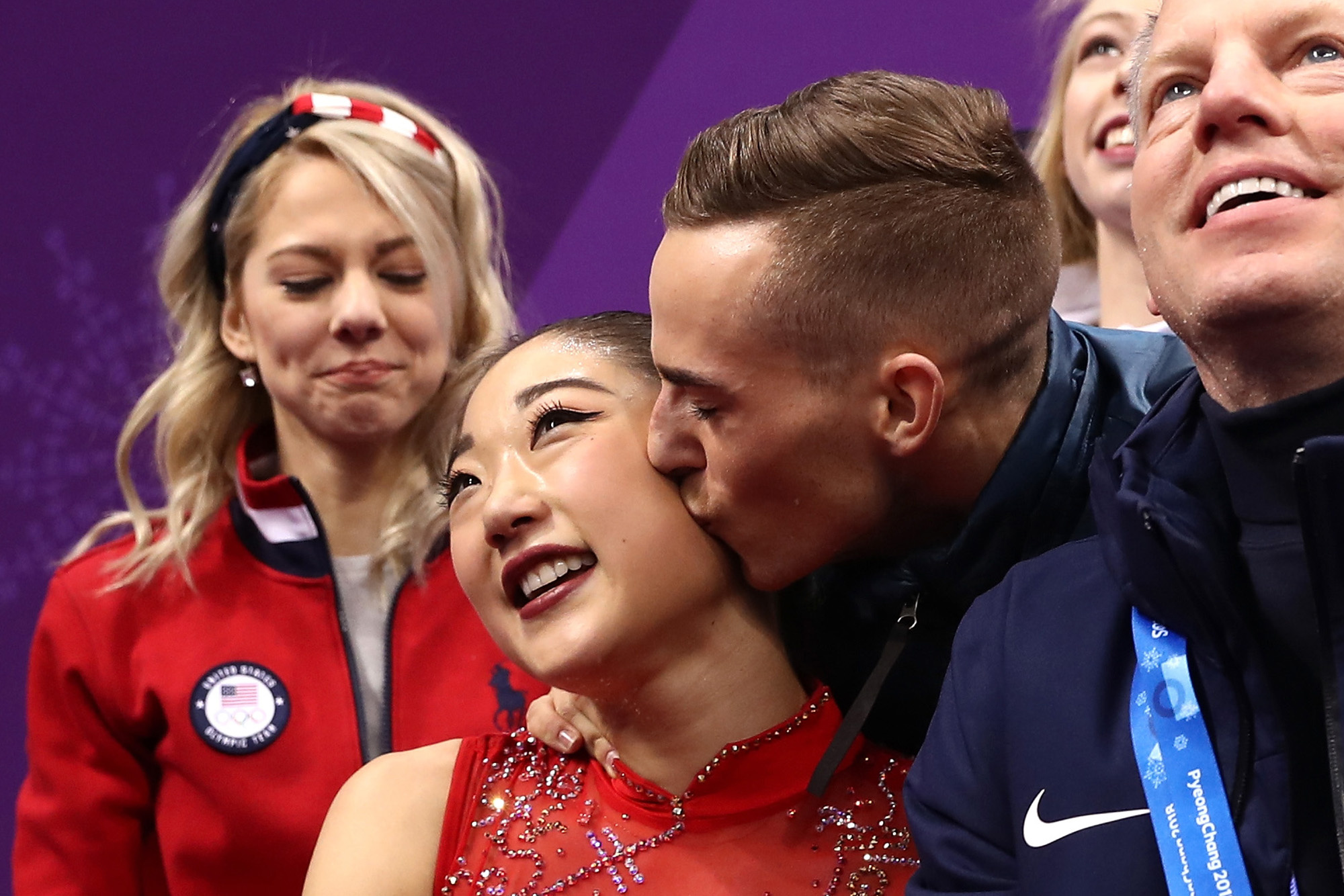 Adam Rippon, Mirai Nagasu friendship, Olympics highlight, Strong bond, 2000x1340 HD Desktop