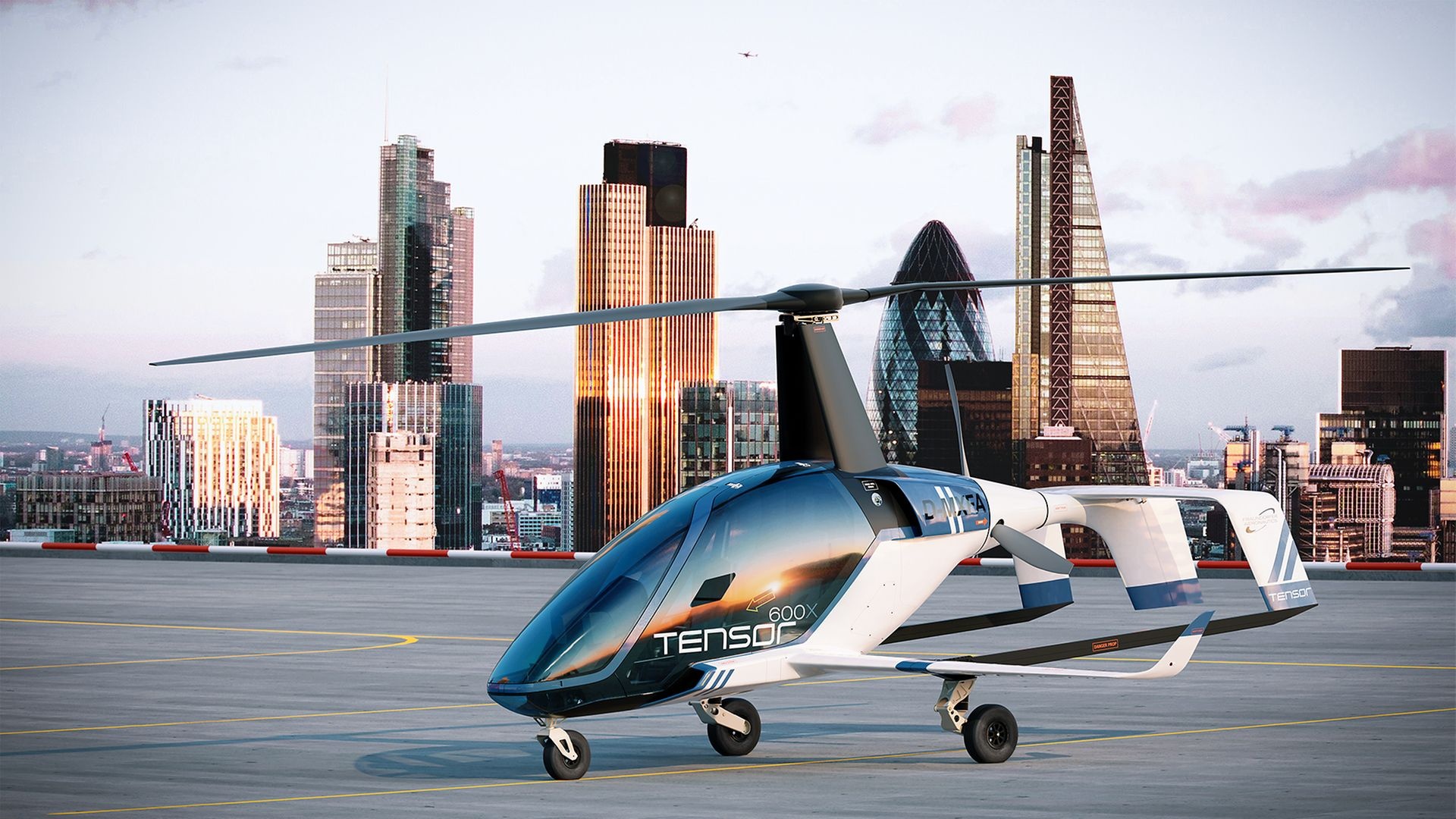 Super efficient autogyro, Debut flight, Pioneer of aviation, Aerial innovation, 1920x1080 Full HD Desktop