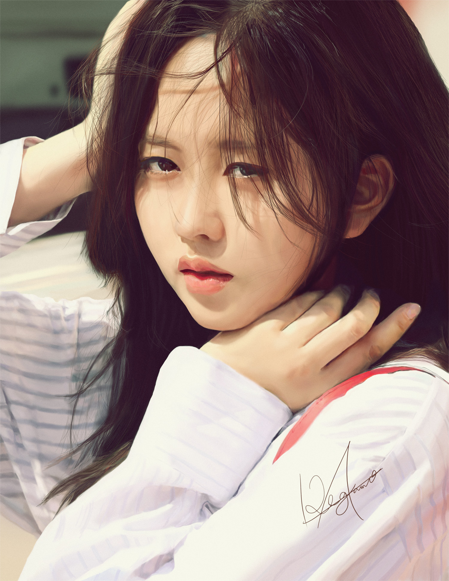 Kim So-Hyun, Movies, Digital portraiture, Artstation, 1500x1950 HD Phone