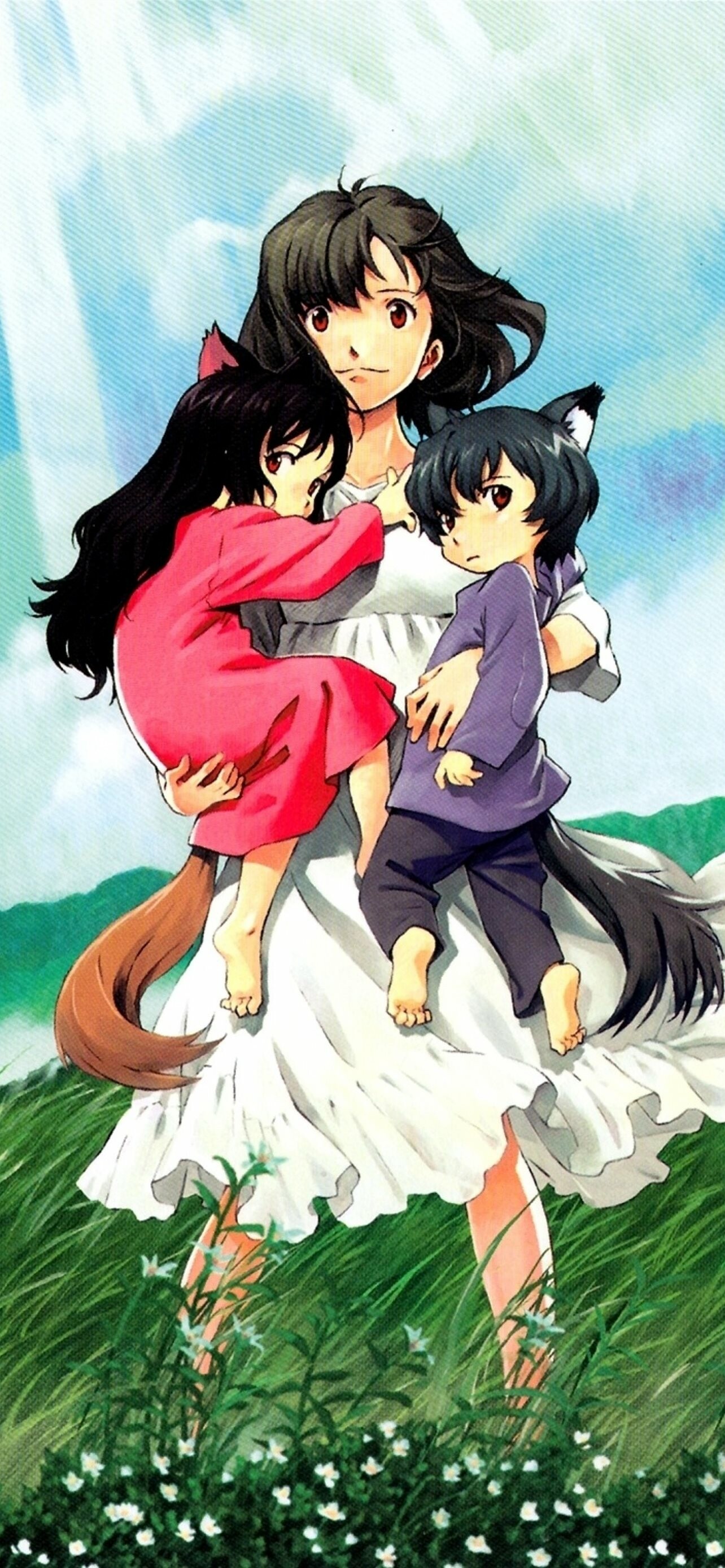 Wolf Children, Best iPhone wallpapers, Heartwarming story, Anime charm, 1290x2780 HD Phone