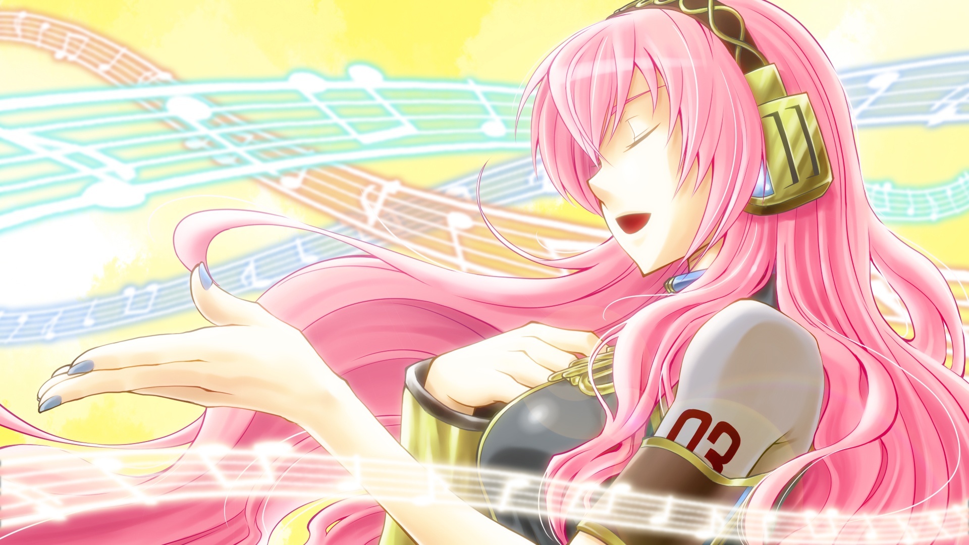 Luka Megurine, Music icon, Stunning wallpapers, Melodic beauty, 1920x1080 Full HD Desktop