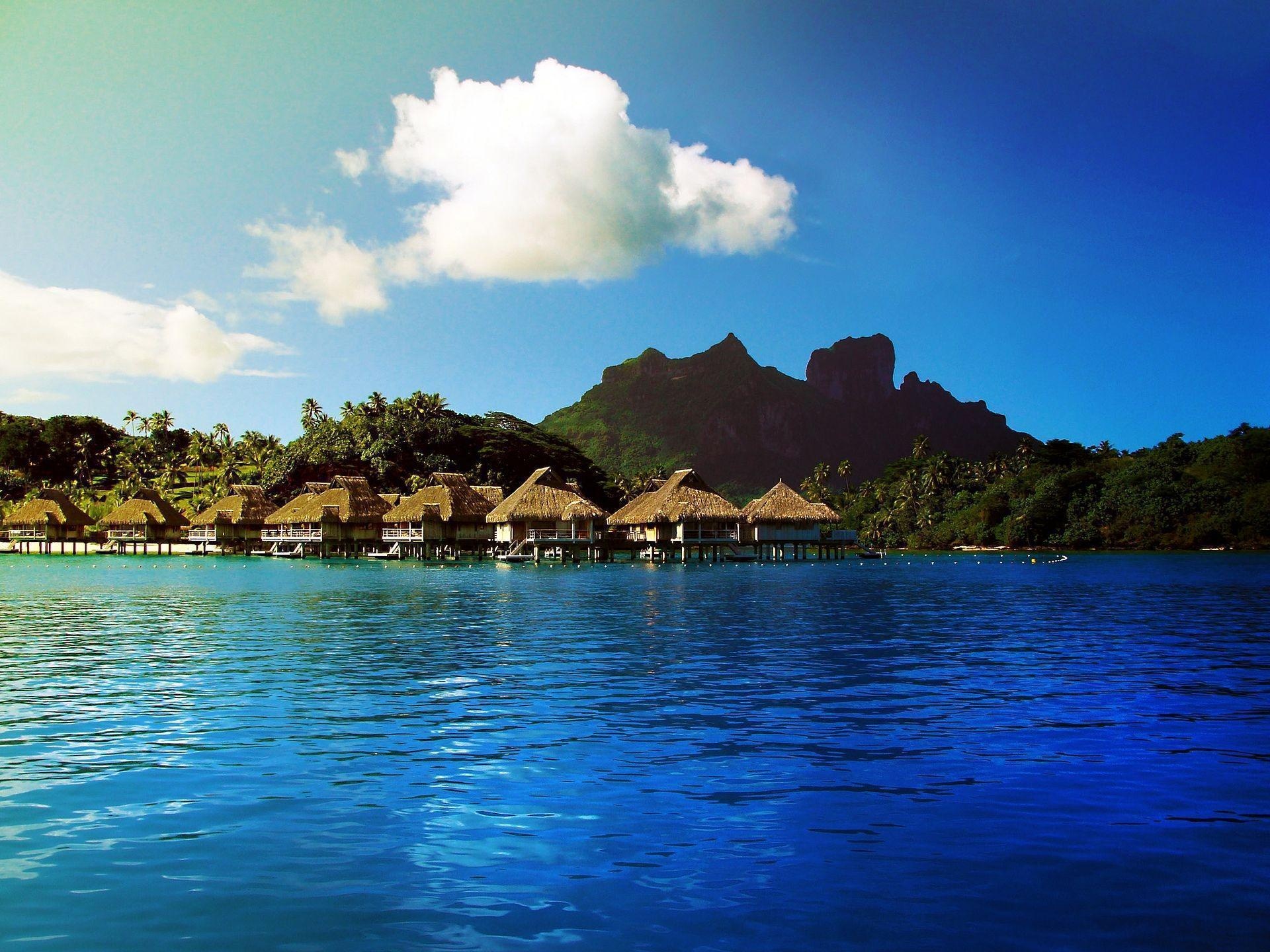 Bora Bora backgrounds, Tranquil paradise, Exotic destination, 1920x1440 HD Desktop