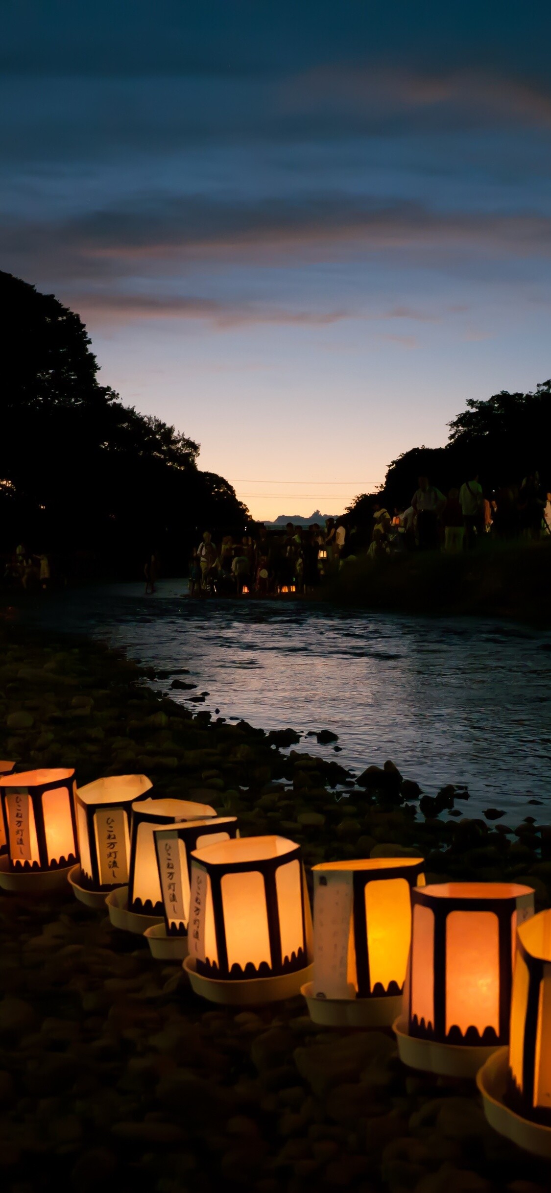 Japan light lantern, iPhone wallpaper, Serene ambiance, Breathtaking views, 1130x2440 HD Phone