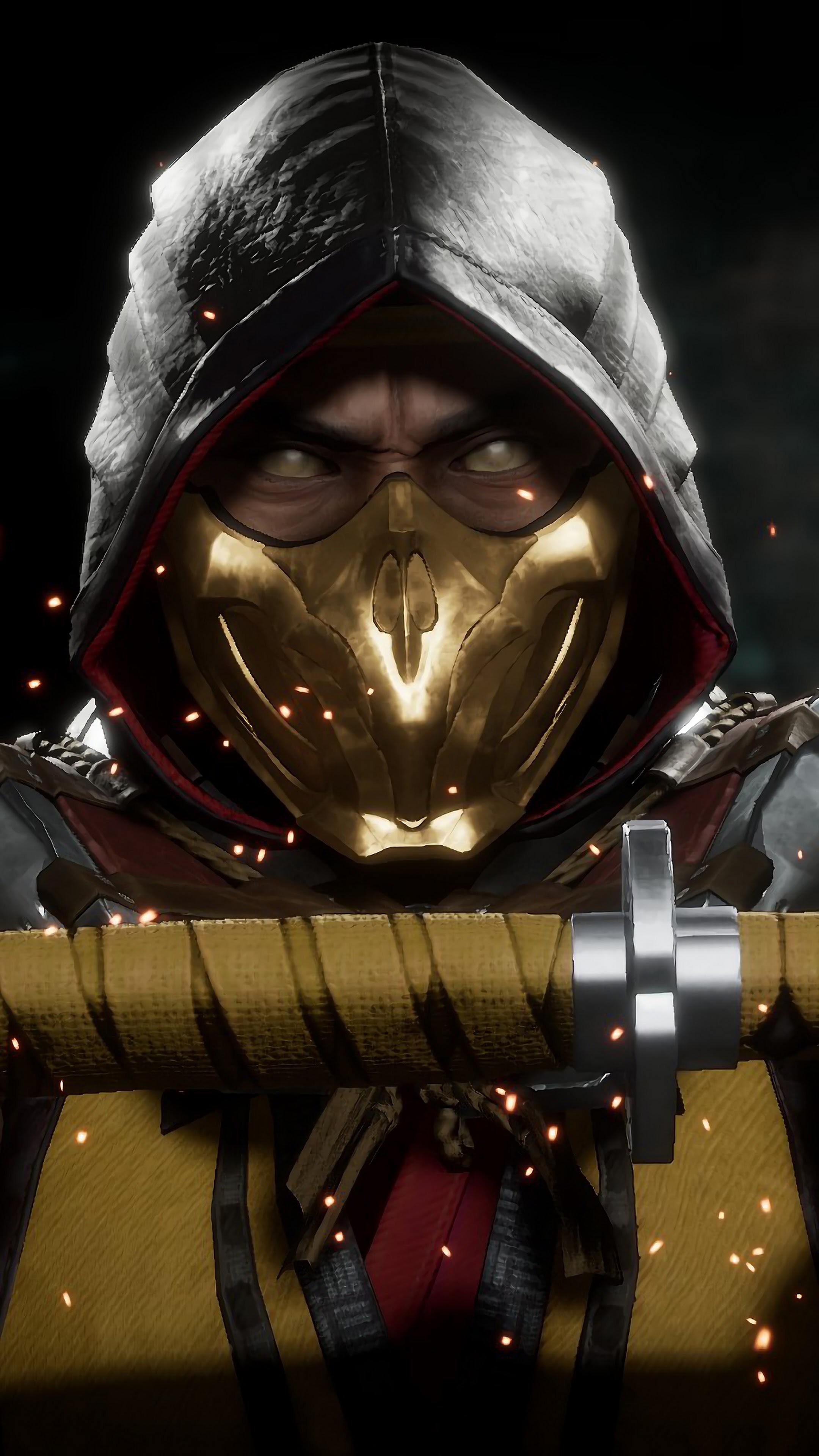 Scorpion, Mortal Kombat 11, 4K wallpaper, Epic gaming, 2160x3840 4K Phone