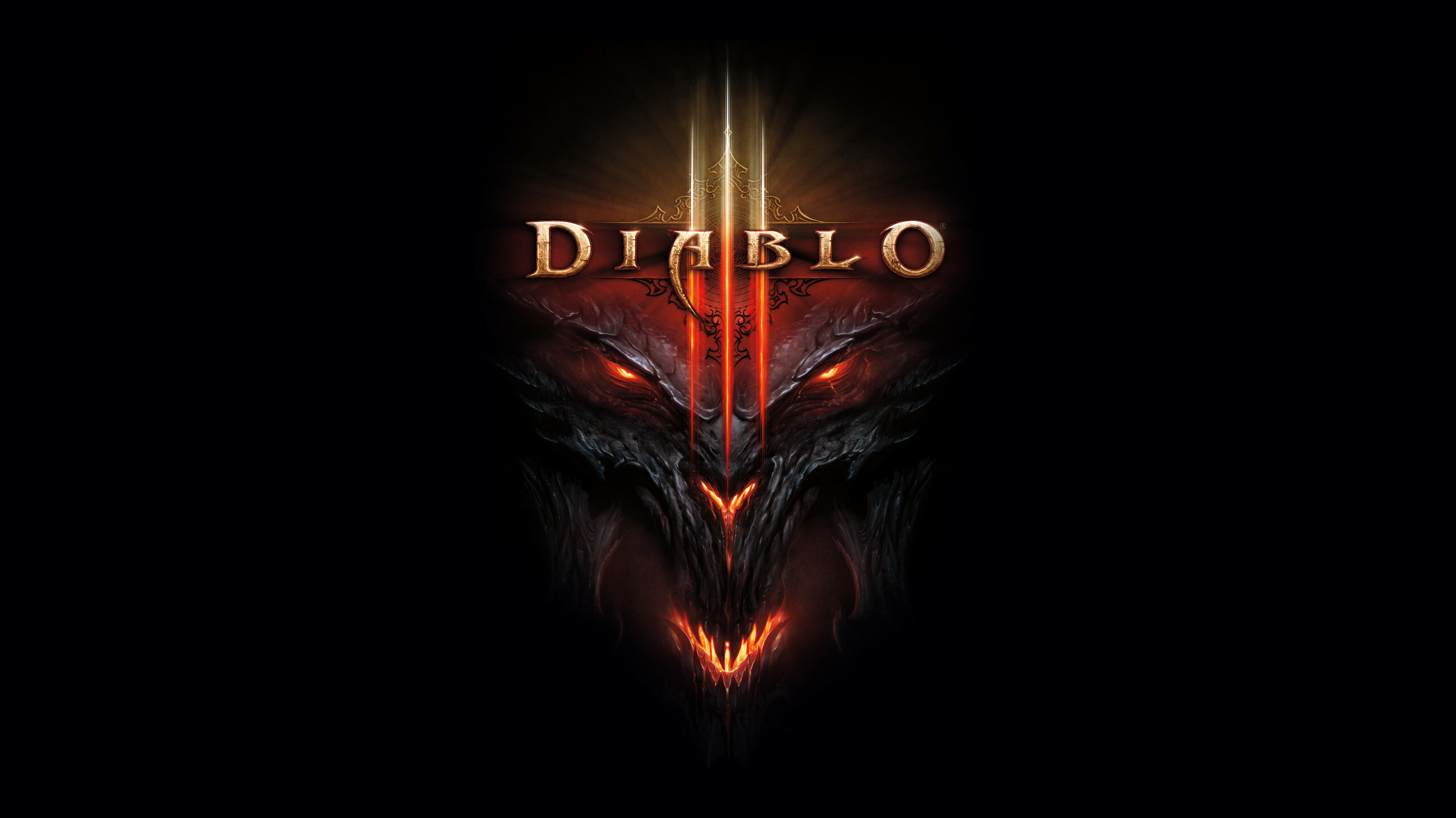 Diablo 3, Minimalistic wallpapers, Diablo, Rdiablo, 2560x1440 HD Desktop