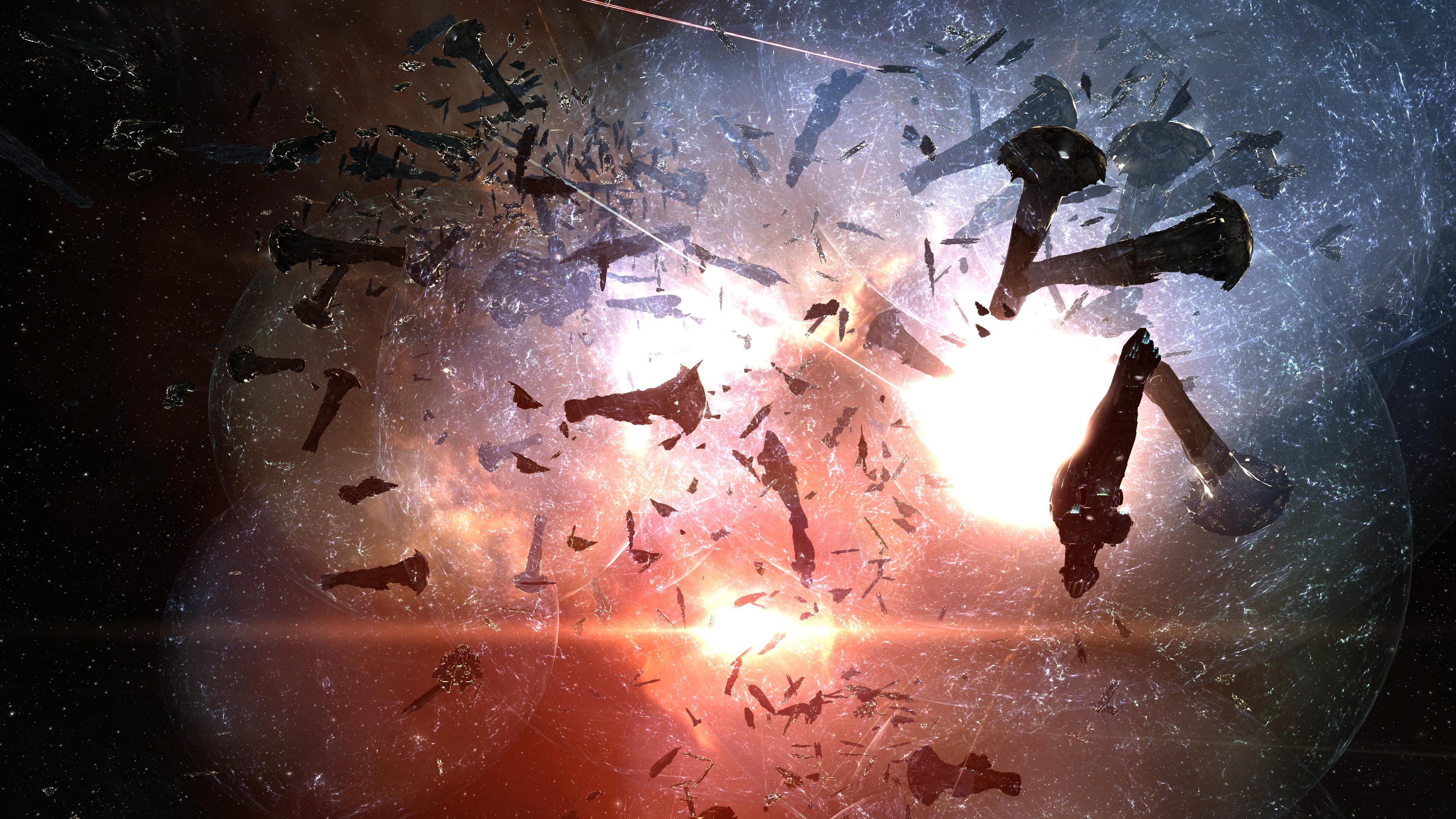 Battle of B-R5RB, EVE Online Wallpaper, 3840x2160 4K Desktop