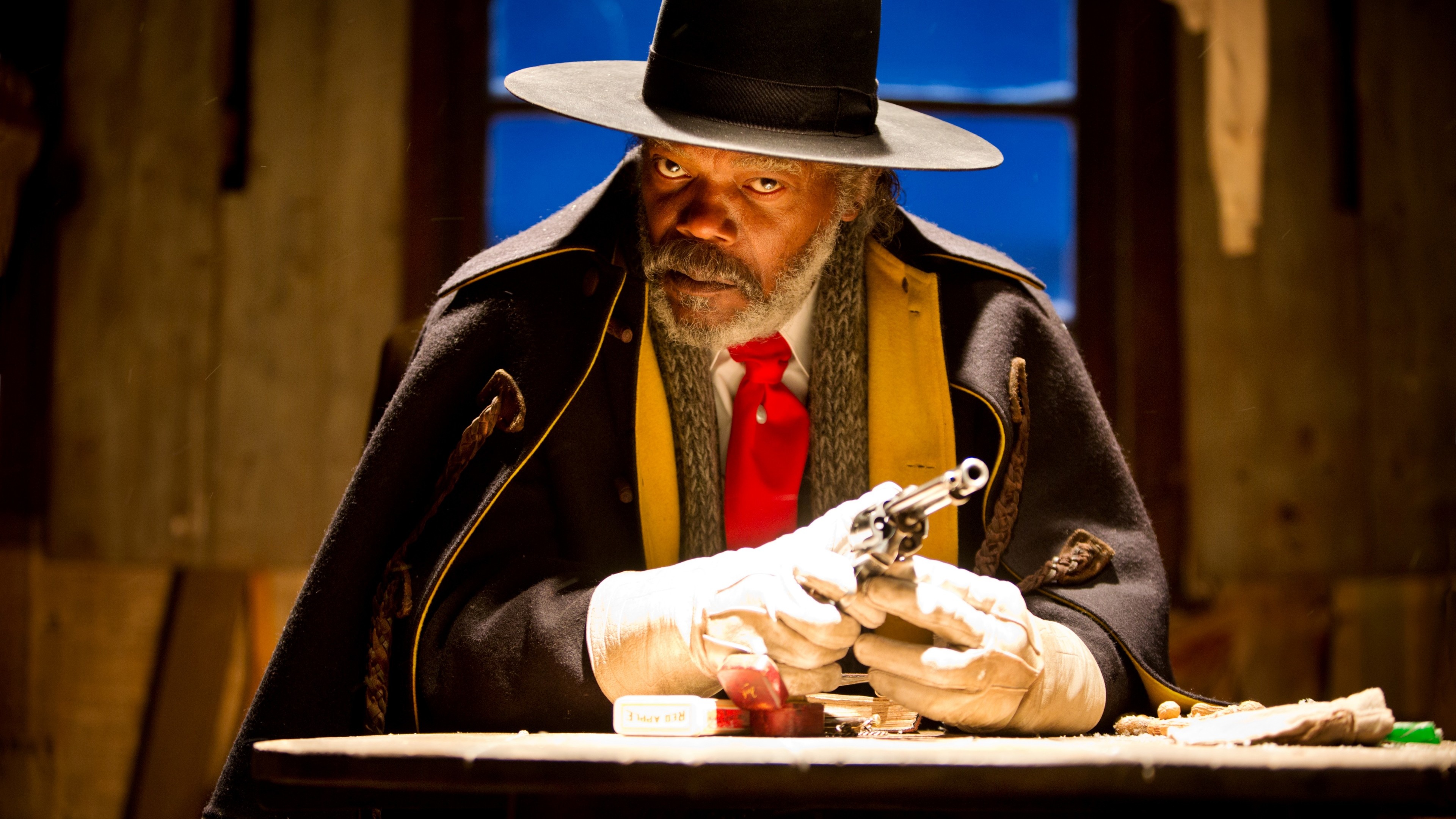 The Hateful Eight, Samuel L. Jackson, Western genre, Best movies, 3840x2160 4K Desktop