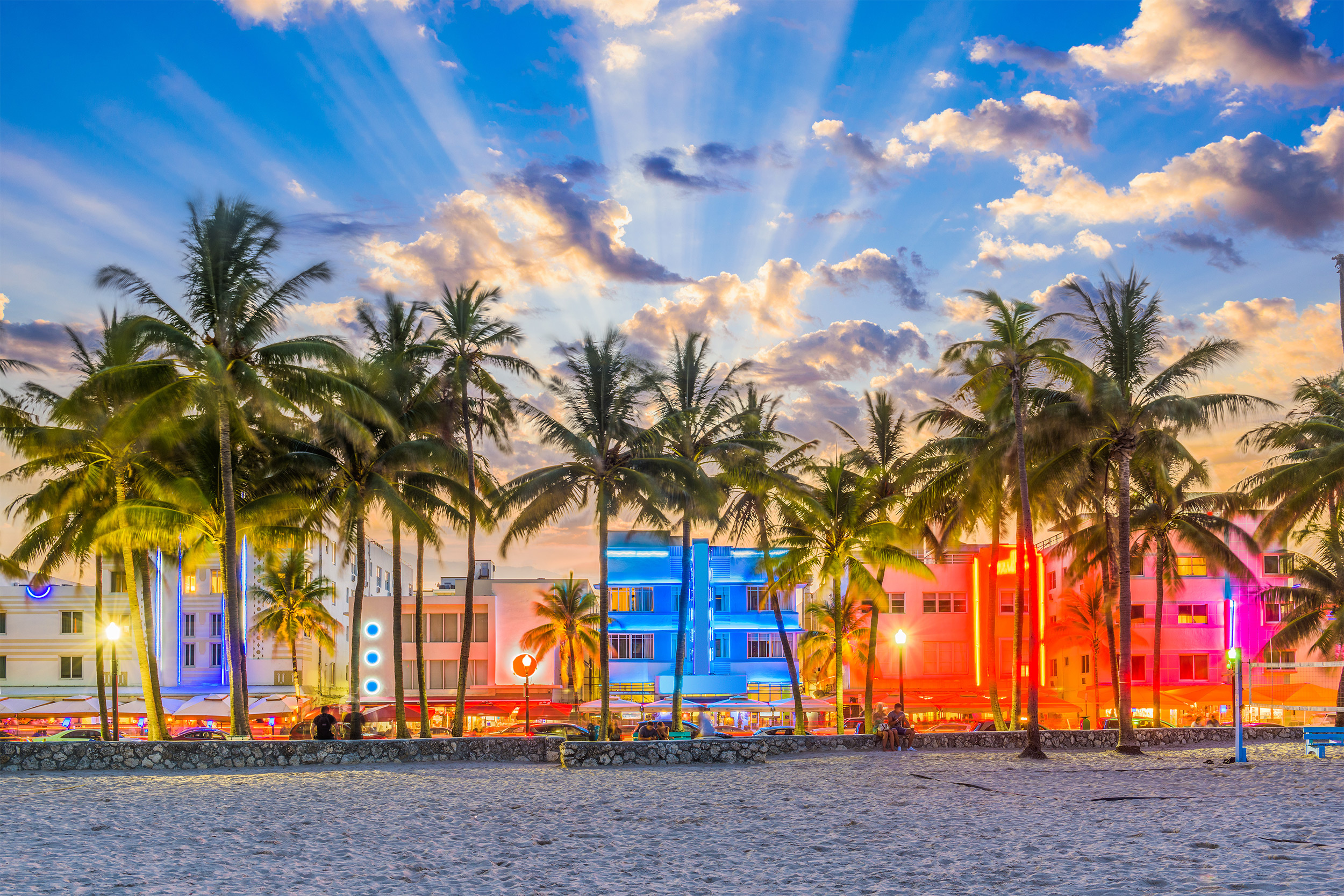 Ocean Drive, Miami Wallpaper, 2500x1670 HD Desktop