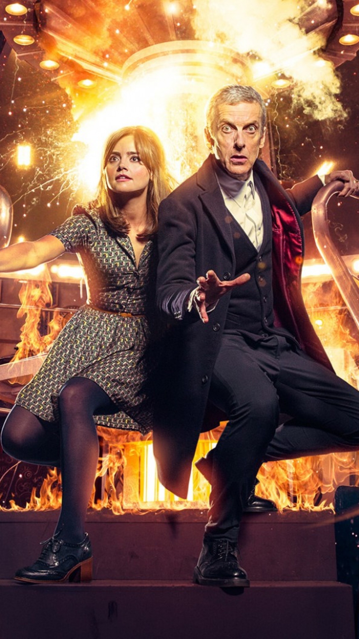 Doctor Who, Peter Capaldi, Jenna Coleman, ScreenBeauty, 1250x2210 HD Phone