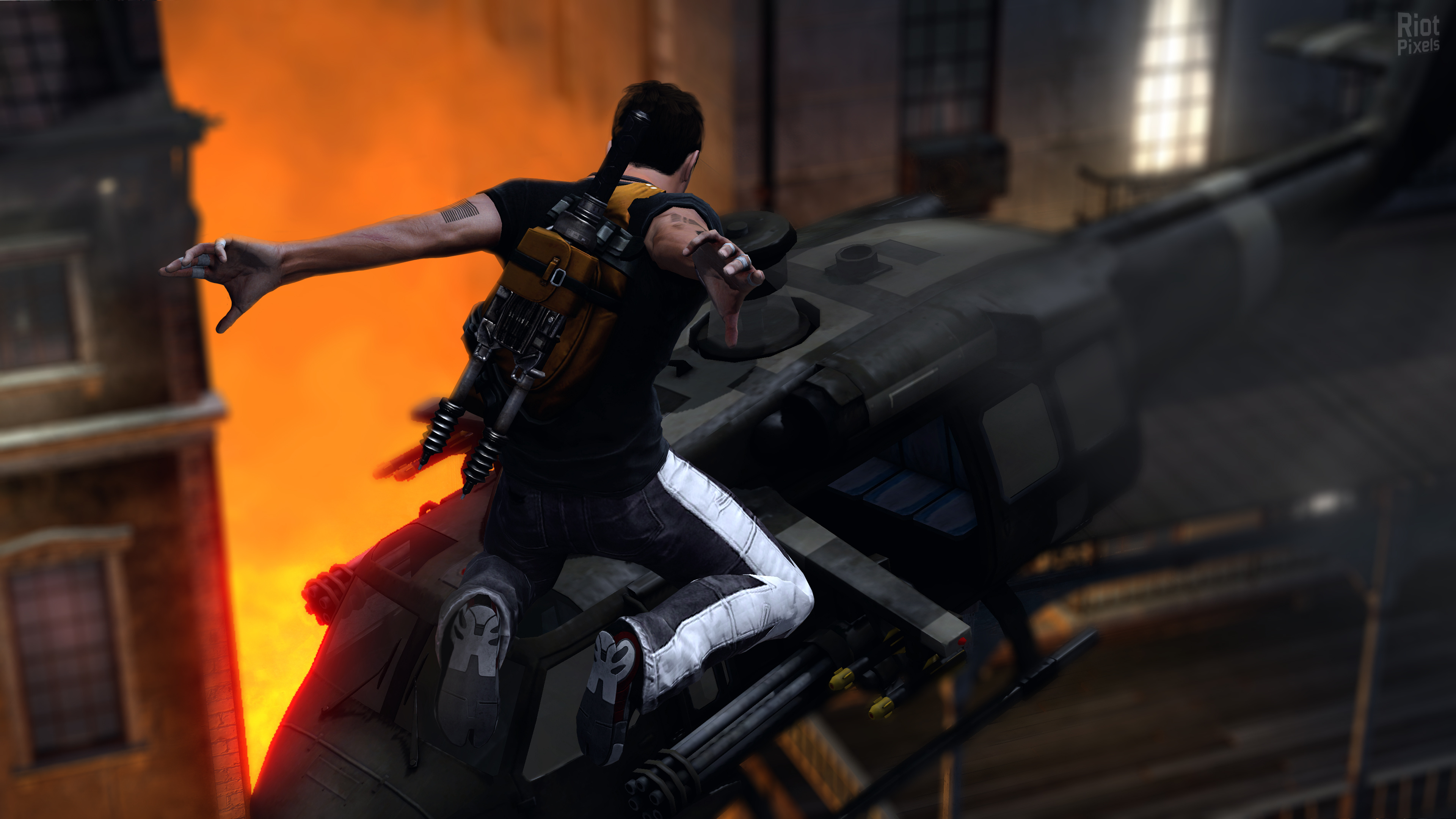 inFAMOUS 2, Stunning game screenshots, Dynamic action scenes, Riveting gameplay, 3840x2160 4K Desktop