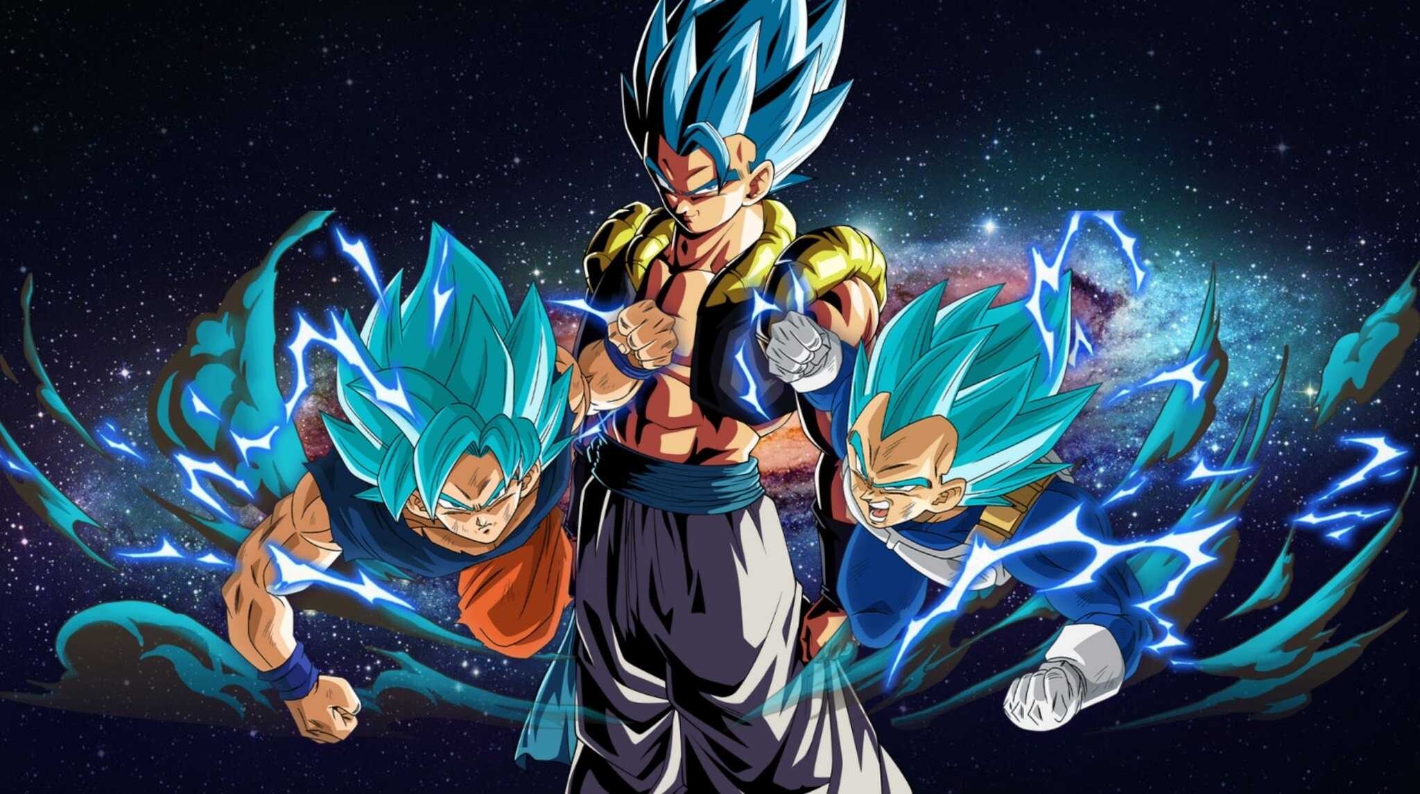 Goku and Vegeta, Gogeta Wallpaper, 2050x1150 HD Desktop