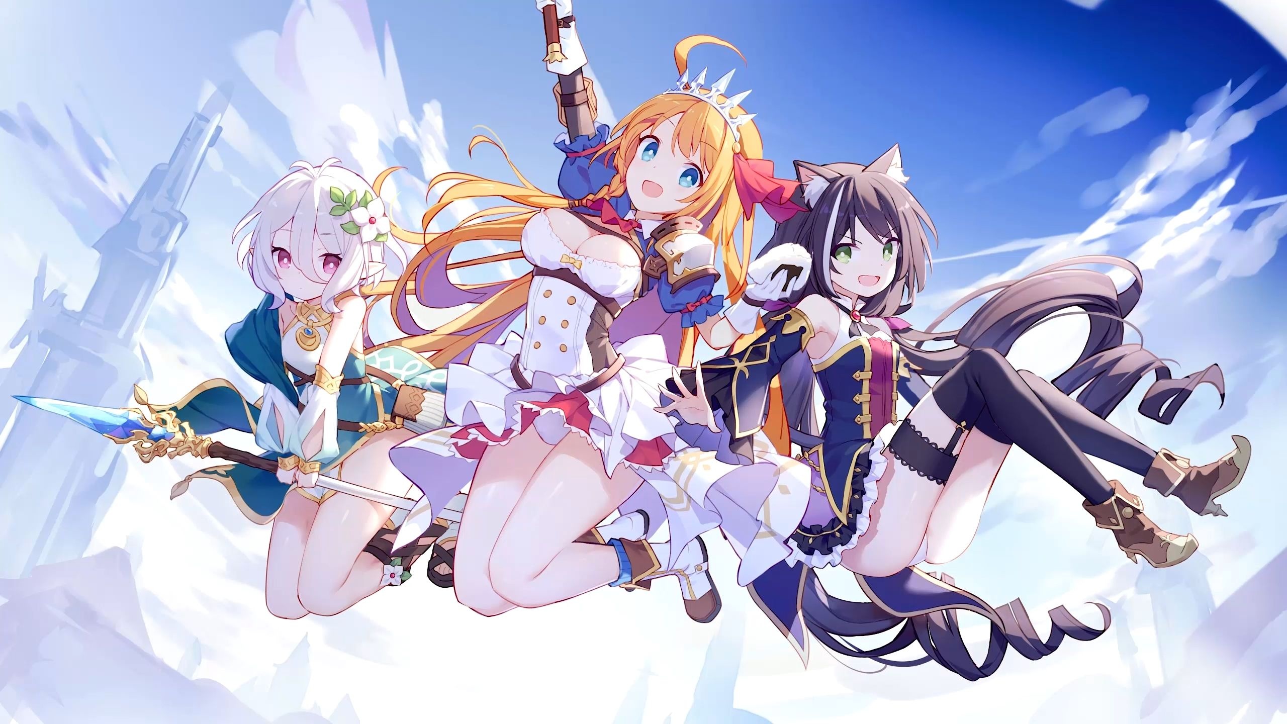 Princess Connect! Re: Dive, Petroliera, Wallpaper artwork, 2560x1440 HD Desktop