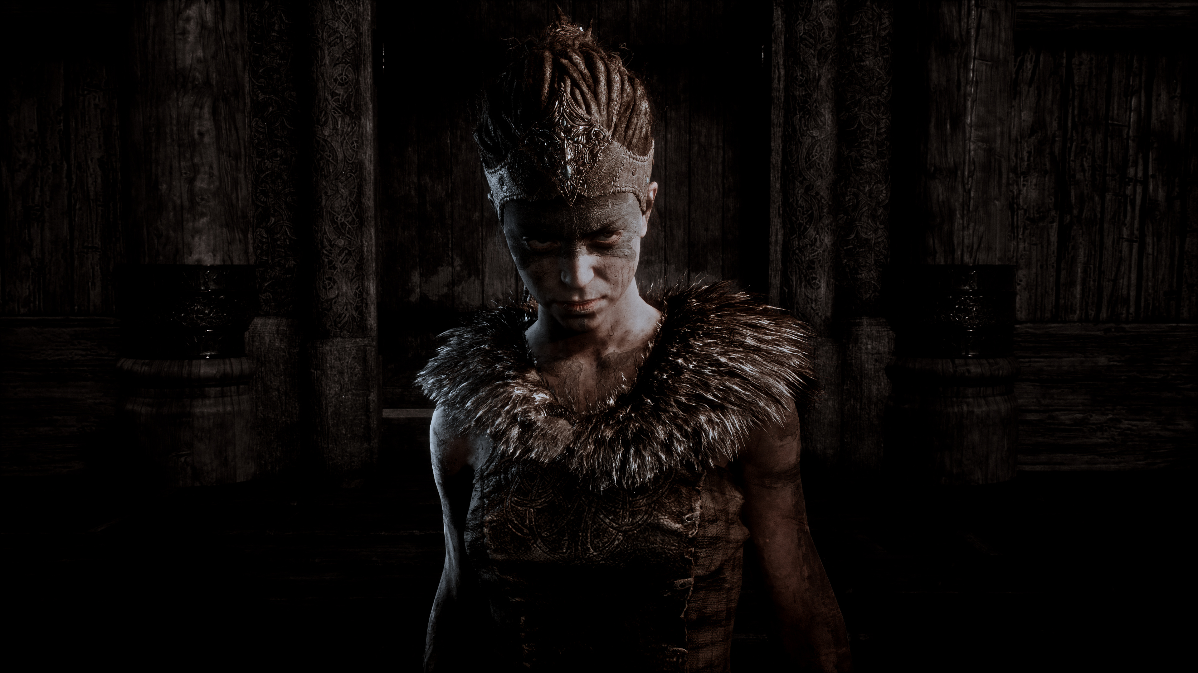 Hellblade, Senua, Epic battle, Powerful, 3840x2160 4K Desktop