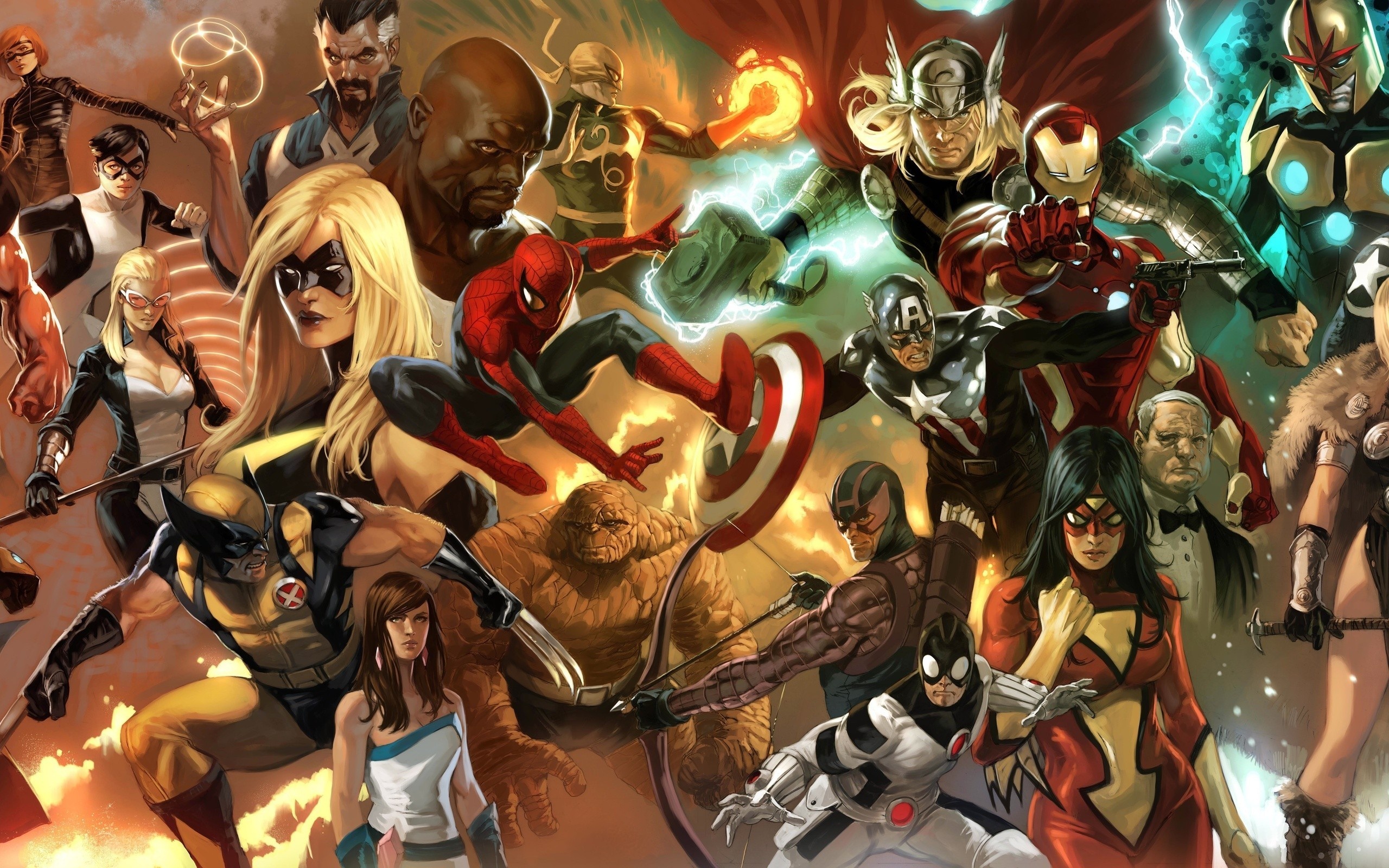 Marvel Comics, 150, Fonds, 2560x1600 HD Desktop