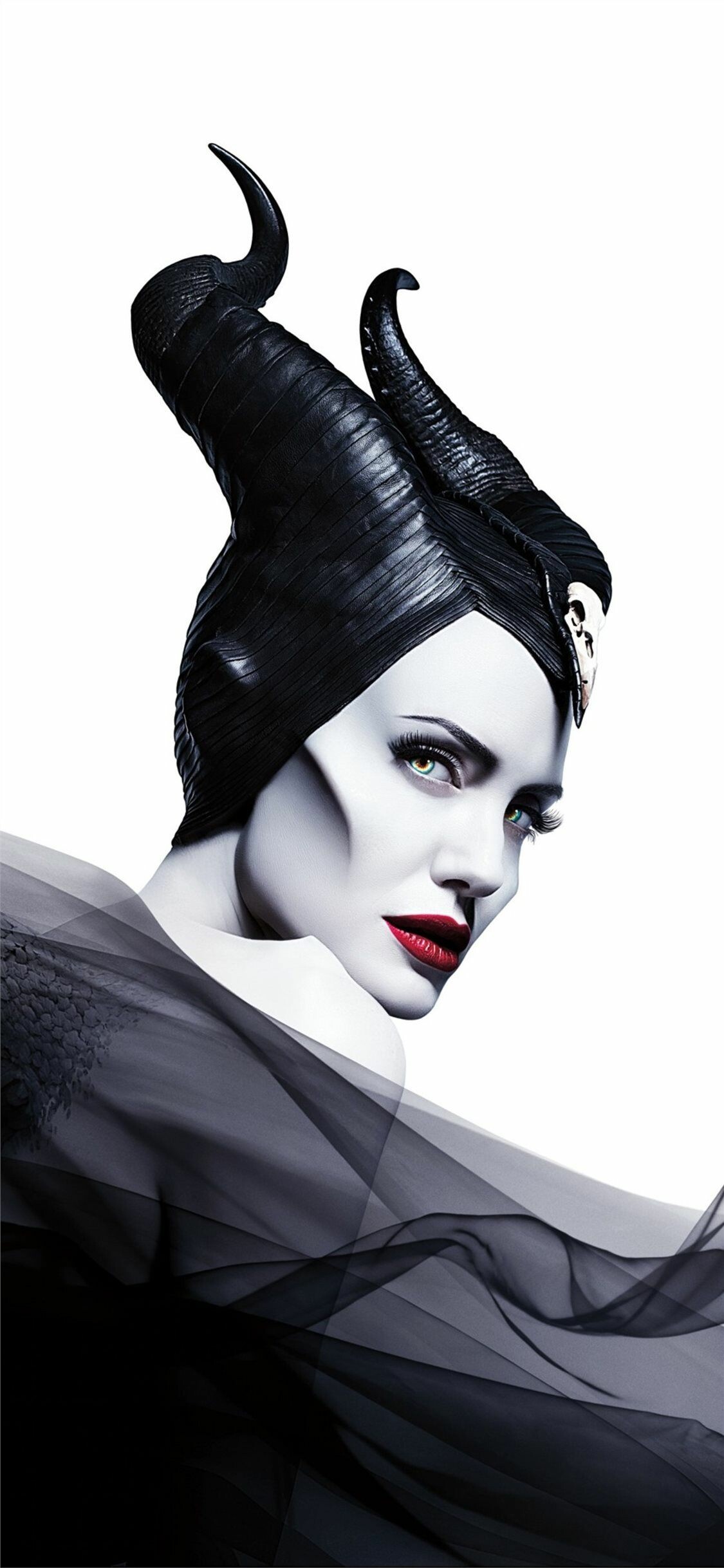 Angelina Jolie, Maleficent movie, 4K wallpaper, 1130x2440 HD Phone