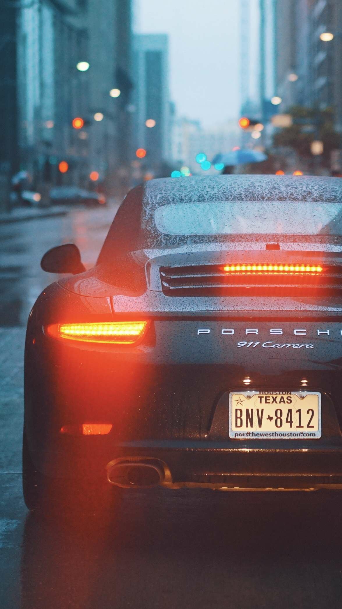 Porsche 911 Carrera, Back view, iPhone wallpaper, 1180x2100 HD Phone